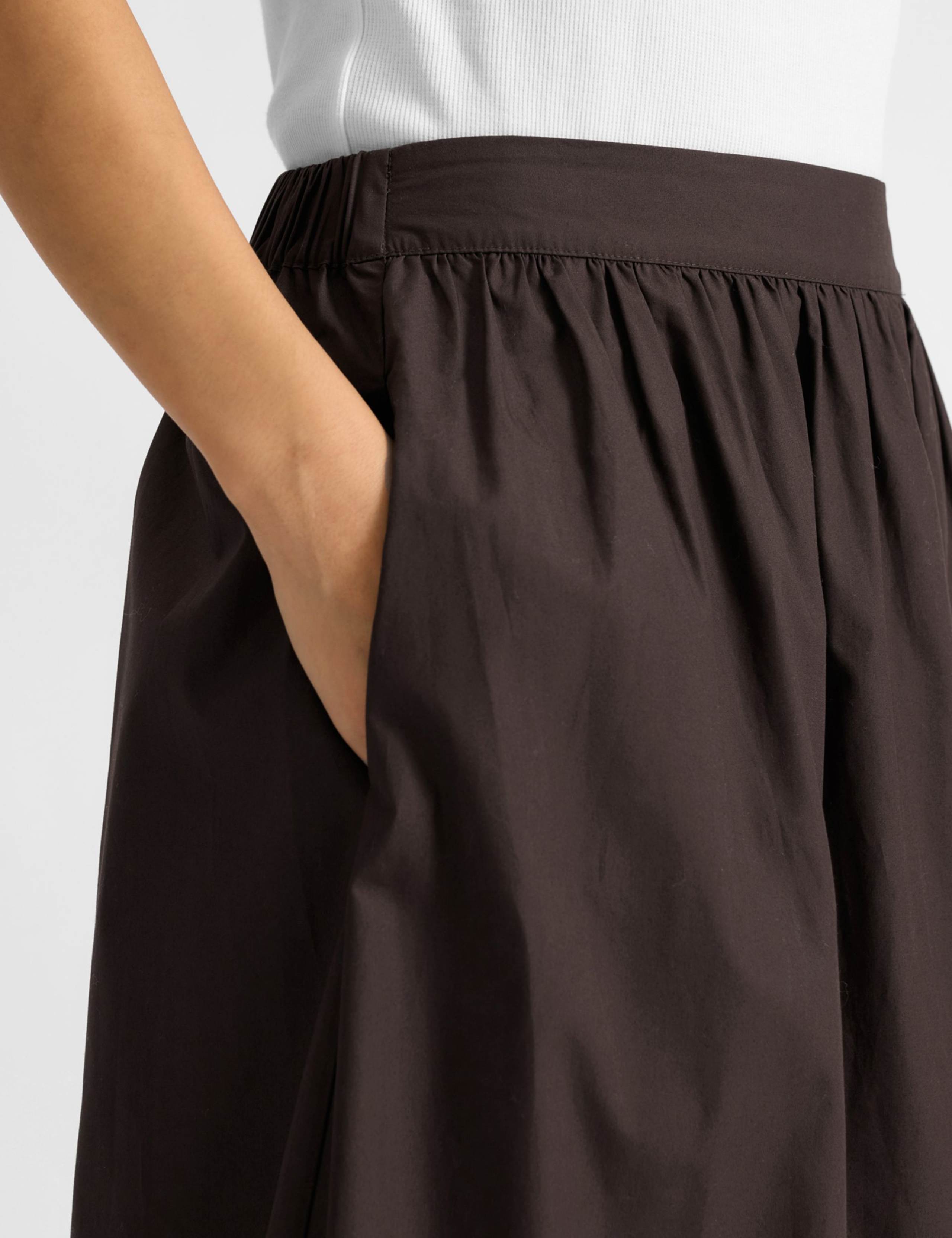 Pure Cotton Midaxi A-Line Skirt 5 of 5