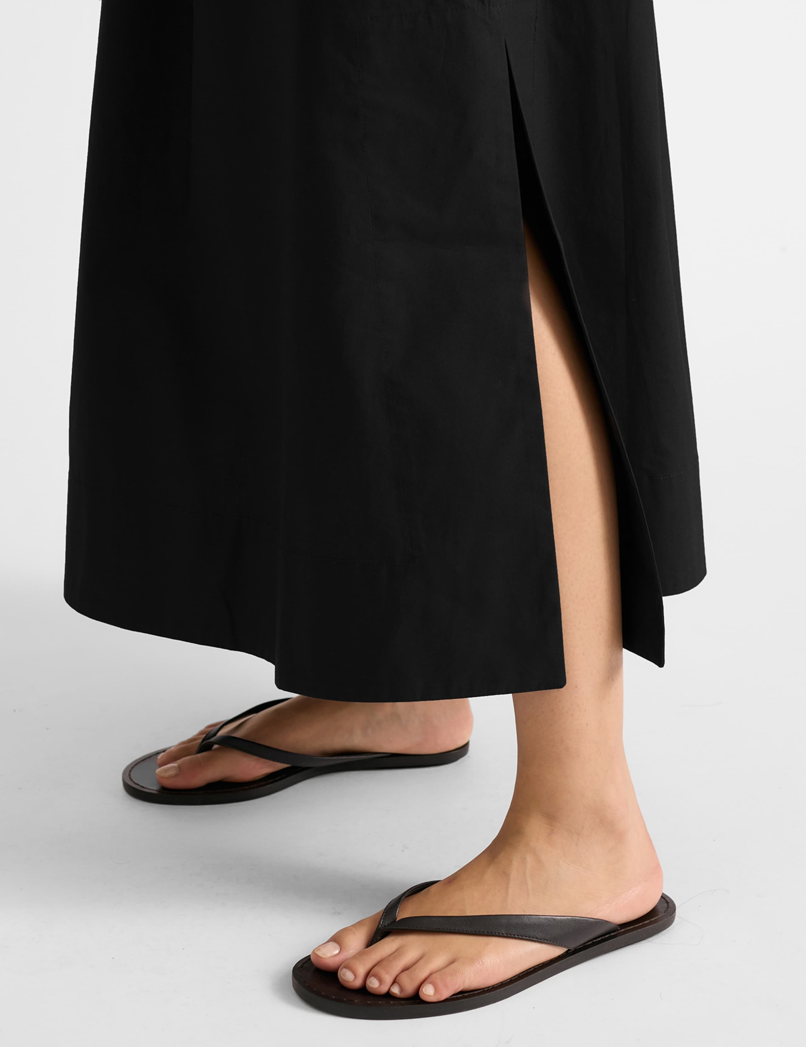 Pure Cotton Midaxi A-Line Skirt 6 of 6