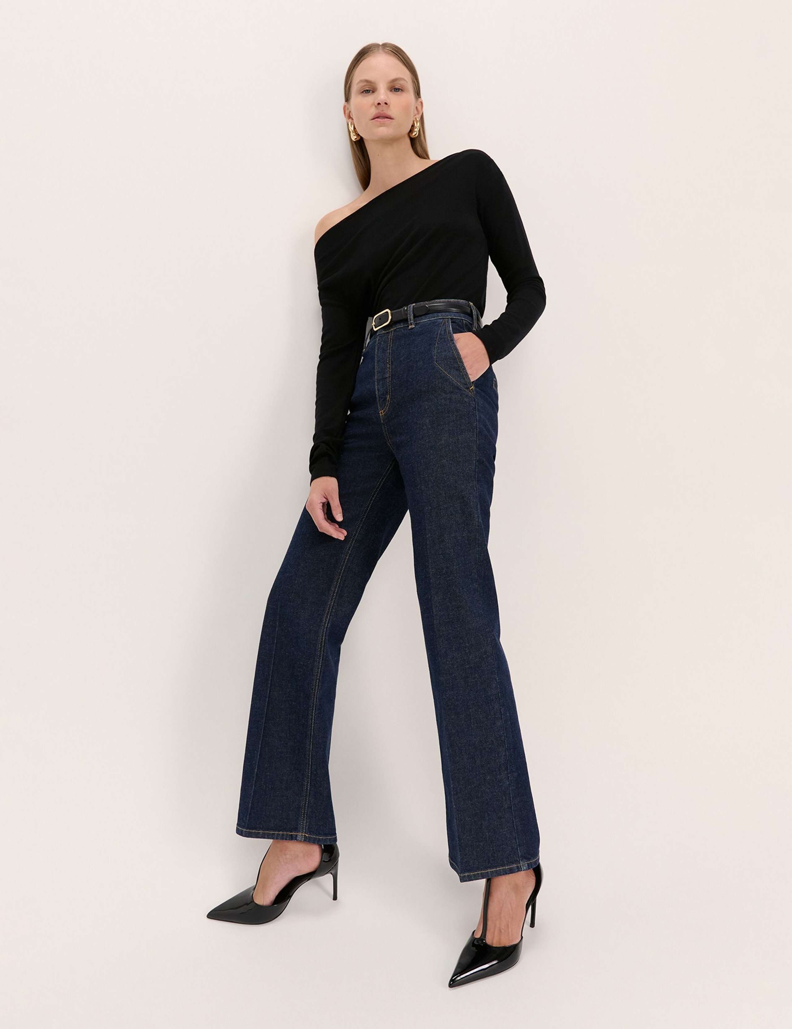 Pure Merino Wool Boat Neck Top 2 of 6