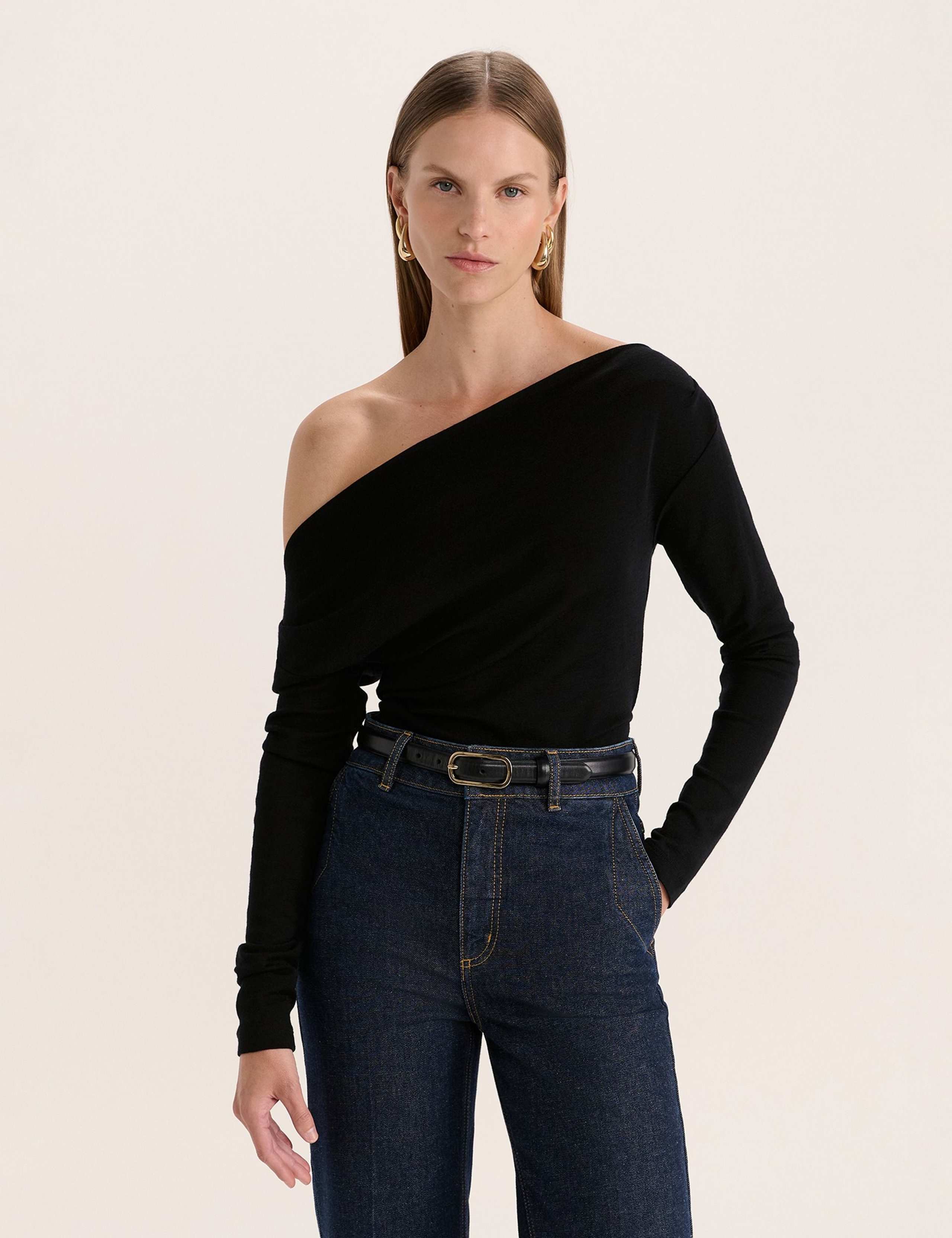 Pure Merino Wool Boat Neck Top 4 of 6
