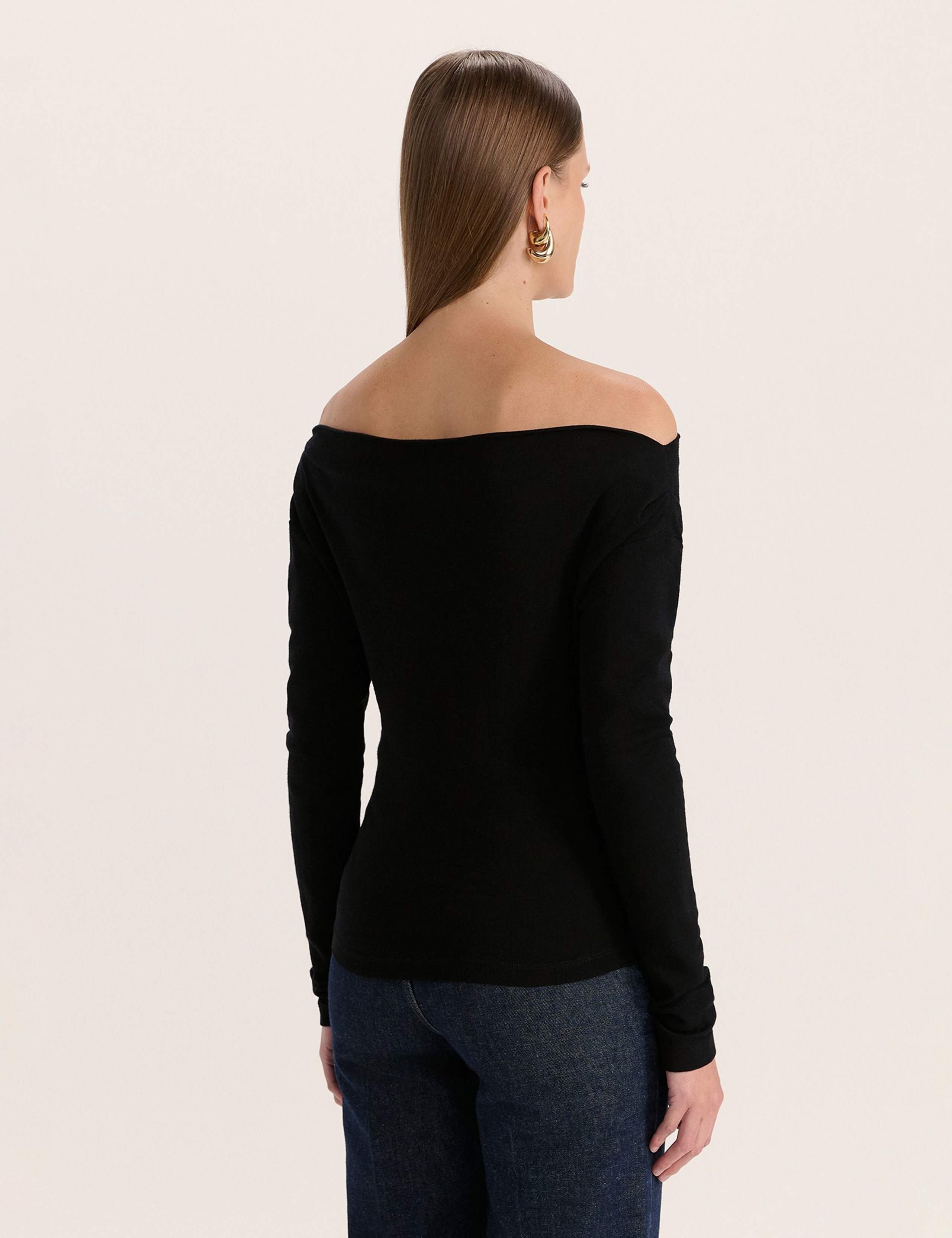 Pure Merino Wool Boat Neck Top 5 of 6