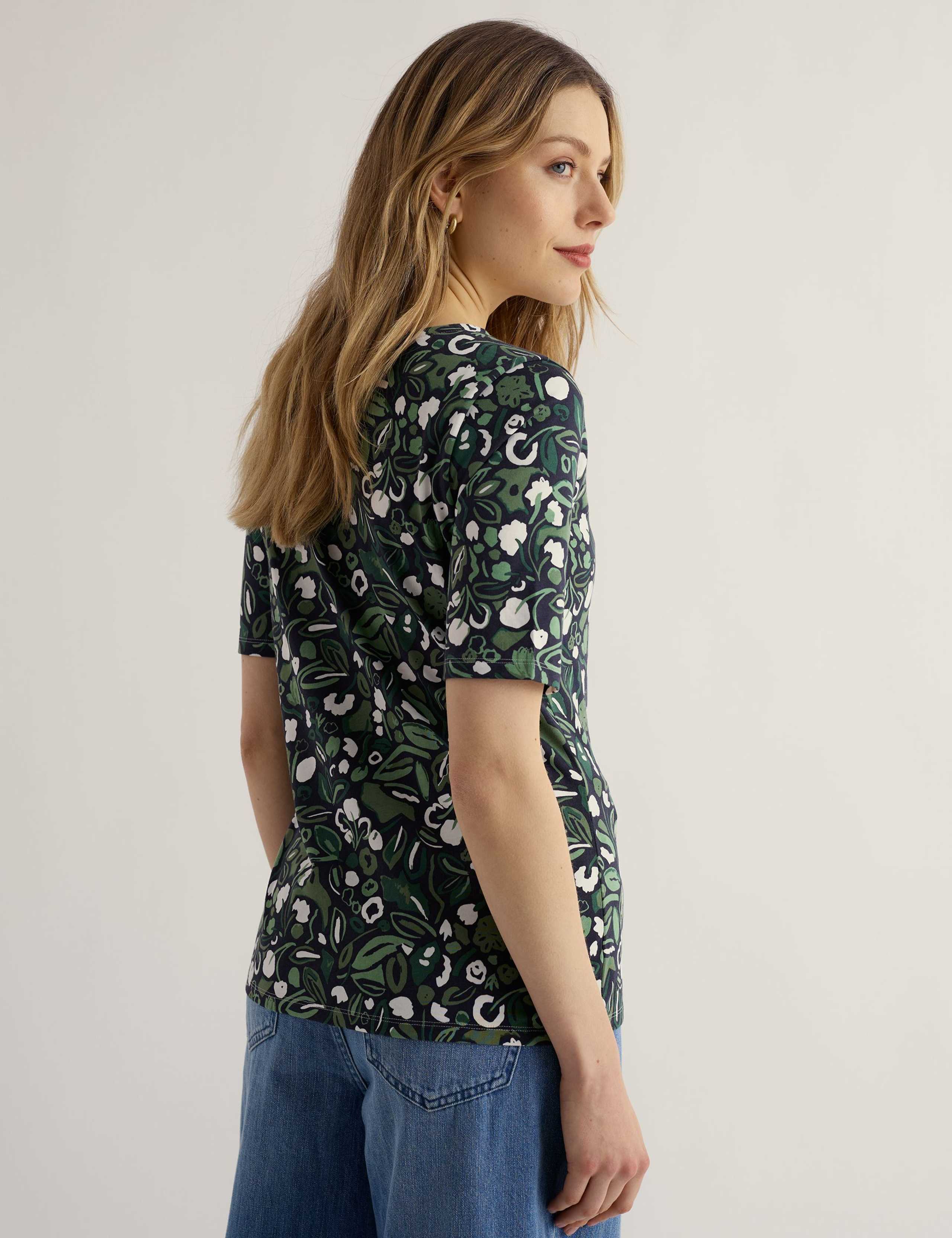 Pure Cotton Floral T-Shirt 4 of 5