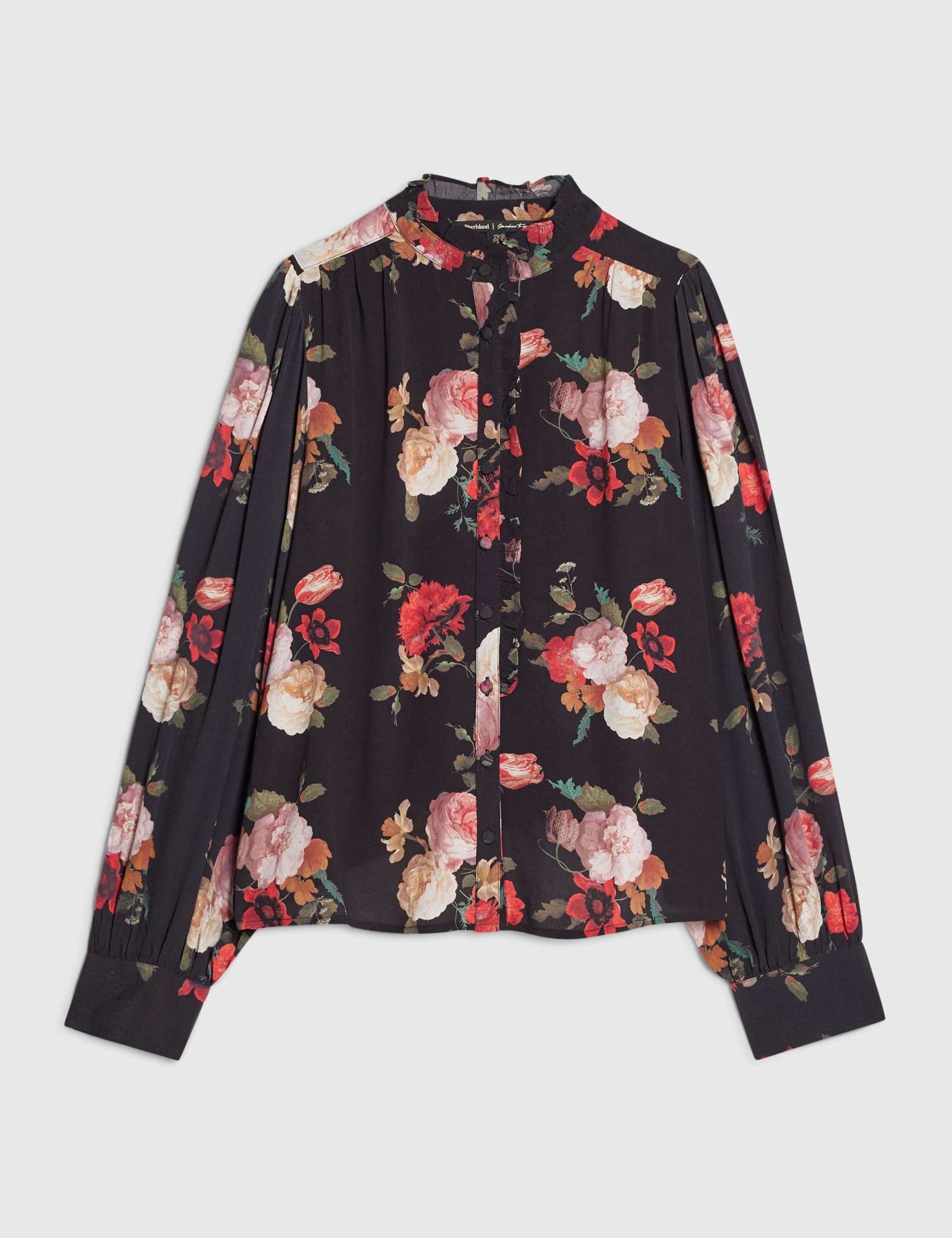 Floral High Neck Ruffle Blouse 4 of 6