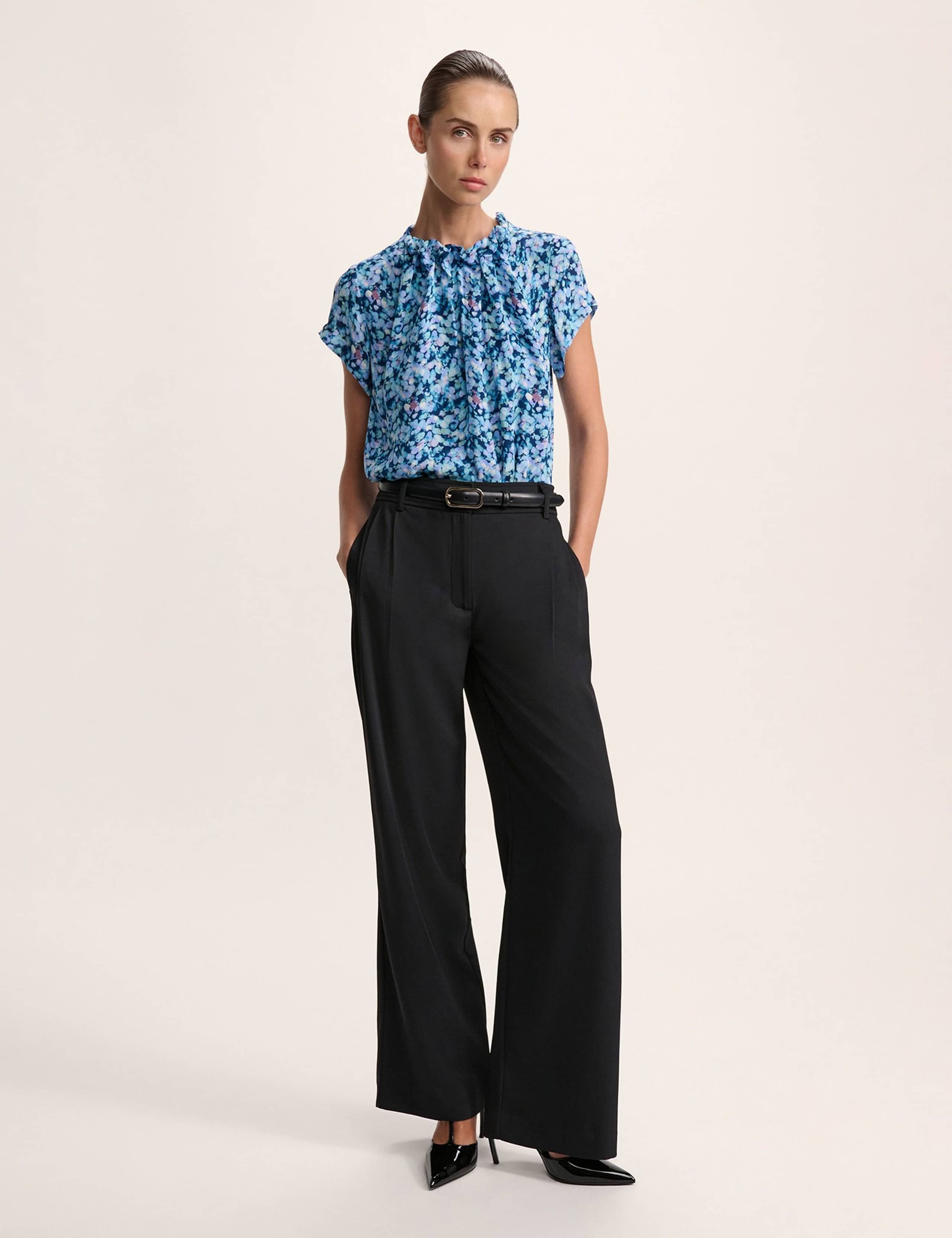 Pure Silk Sequin Print Top 2 of 6