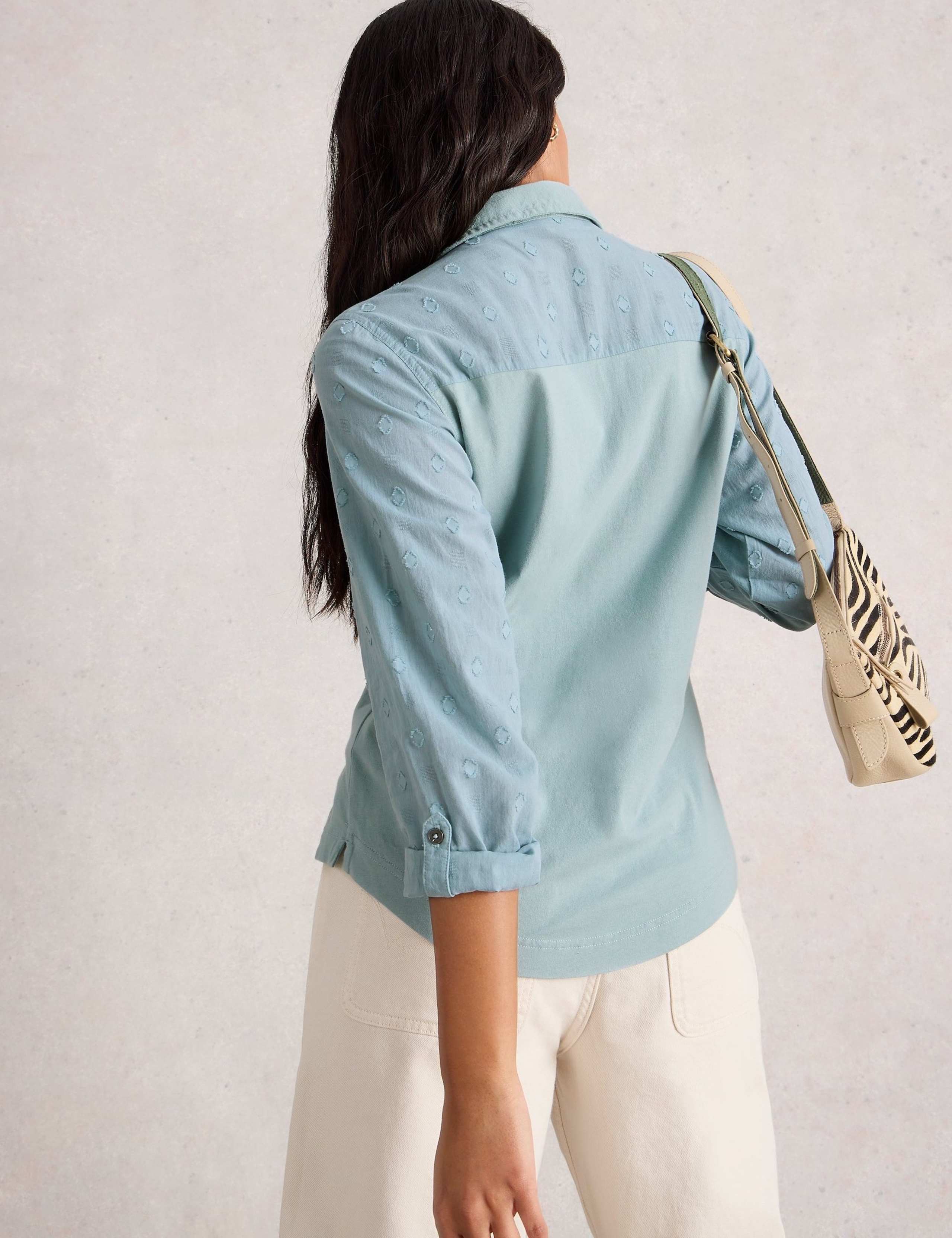 Annie Mix Pure Cotton Jersey Shirt 5 of 6