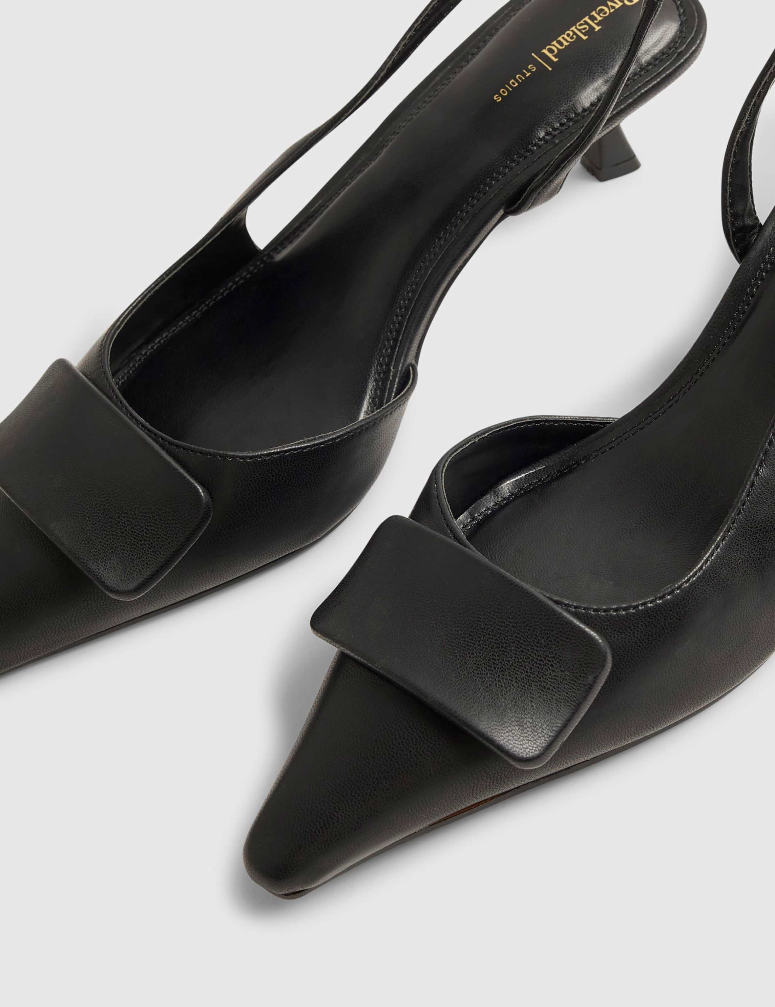 Kitten Heel Pointed Slingback Shoes 3 of 5