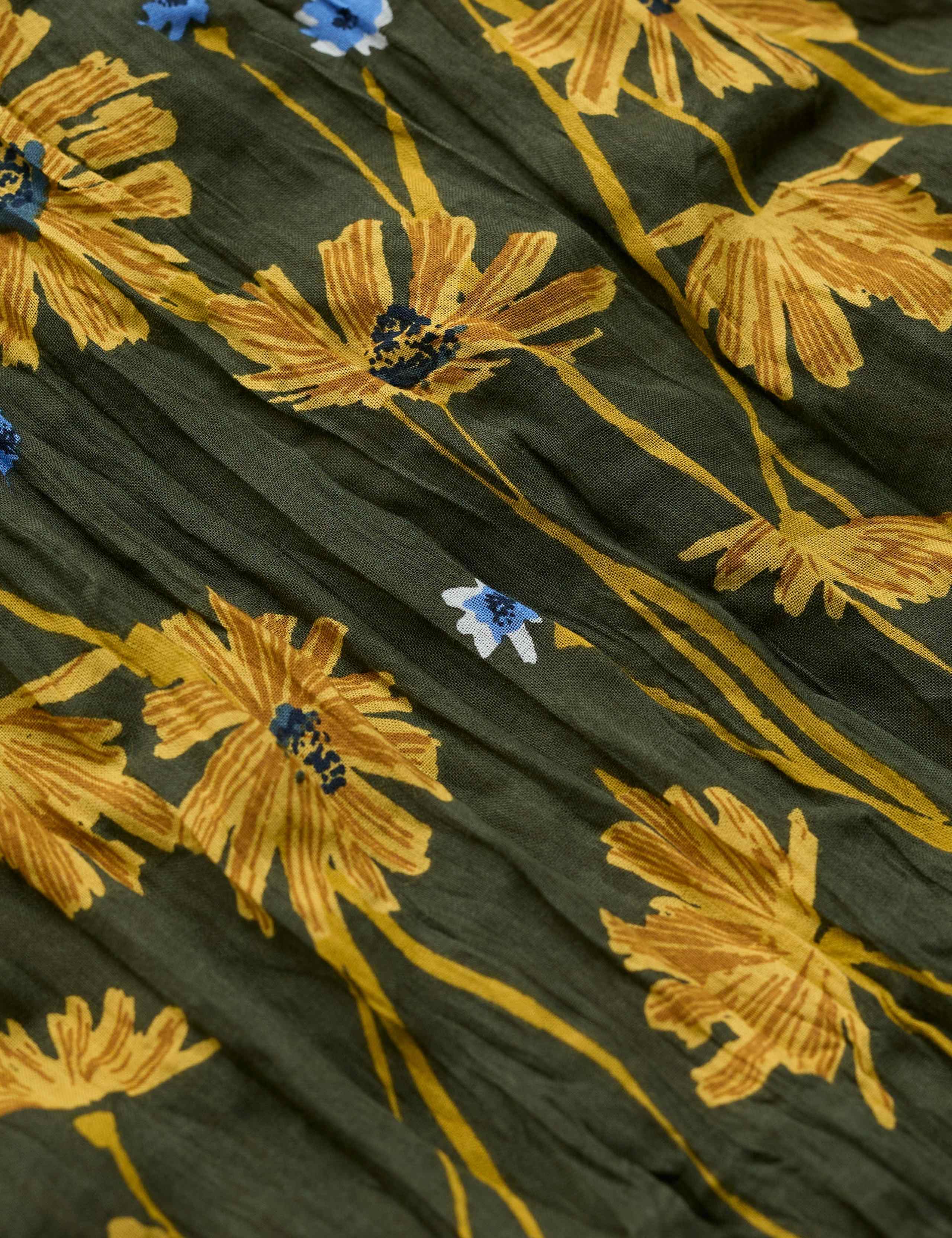 Pure Cotton Floral Scarf 4 of 4