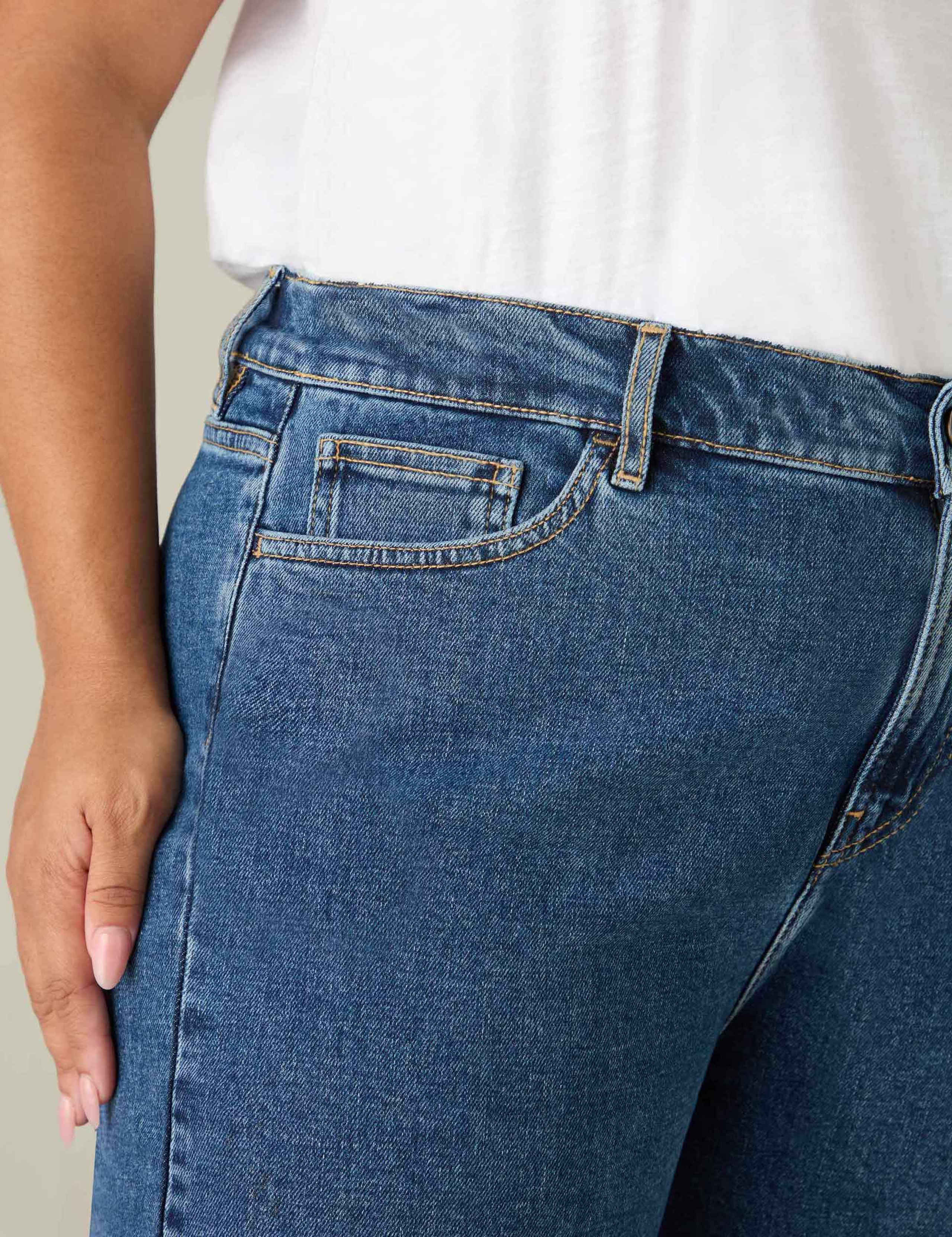 Wide Leg Cropped Jeans 3 of 3