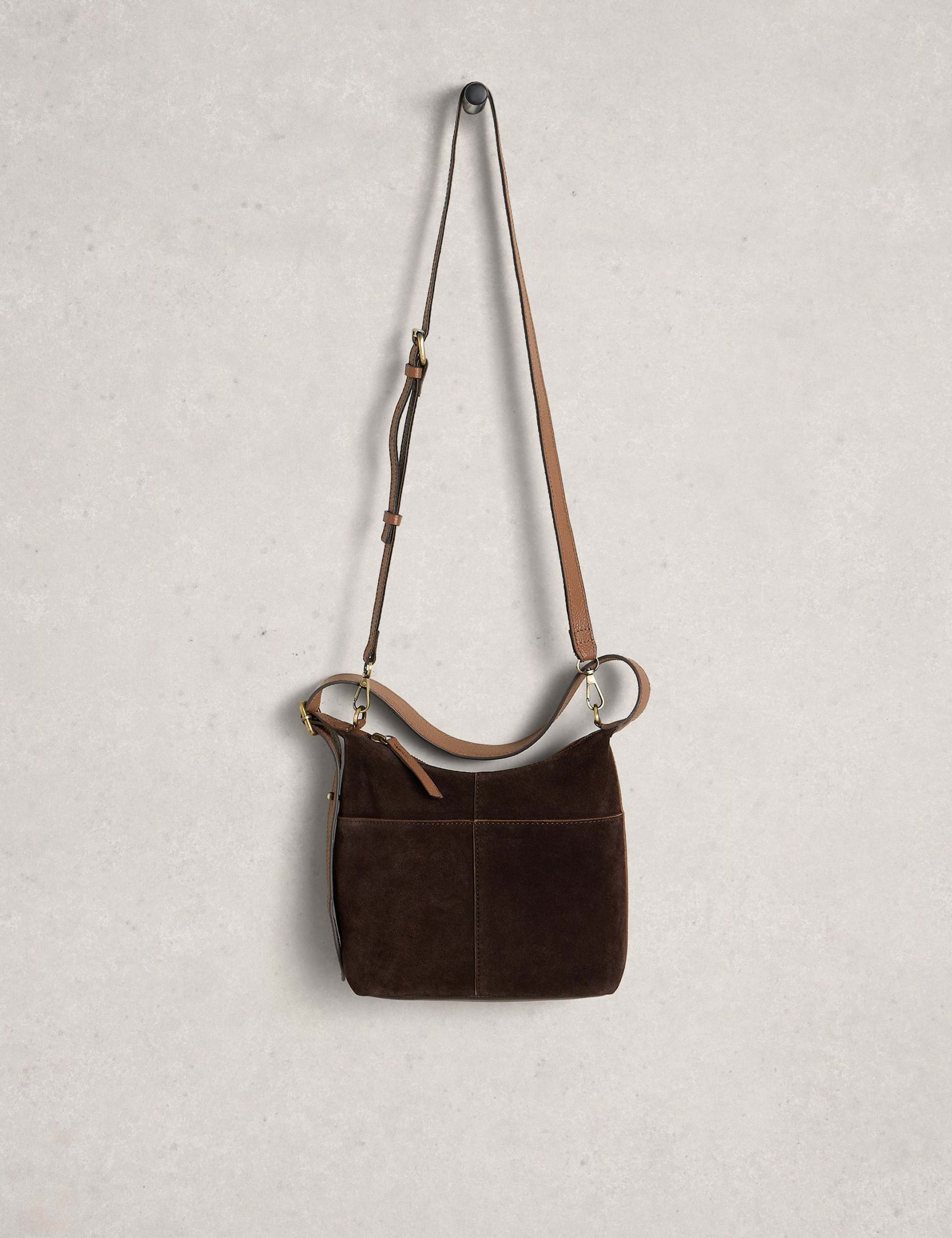 Leather and Suede Cross Body Bag 4 of 4