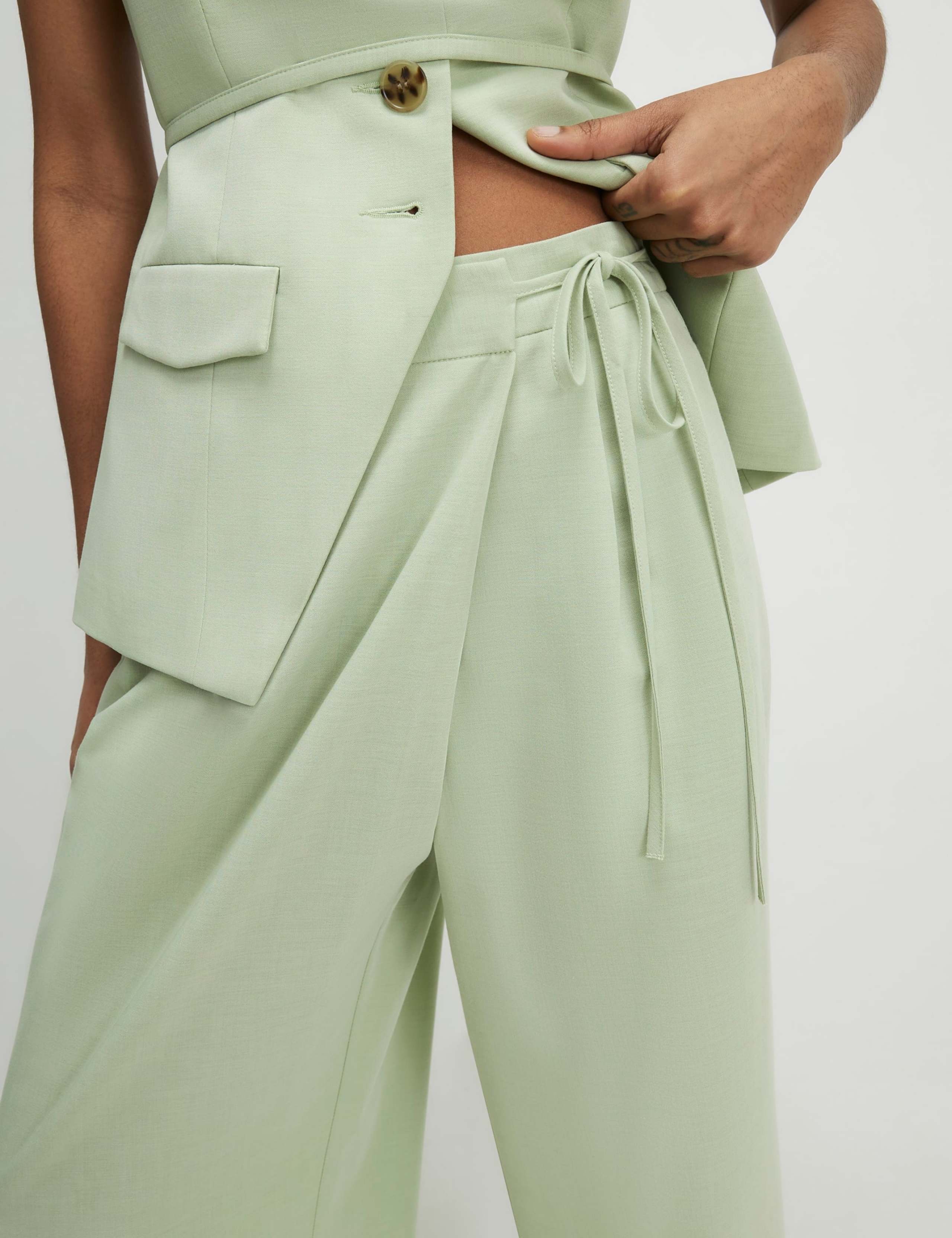 Pleated Wide Leg Trousers 2 of 4