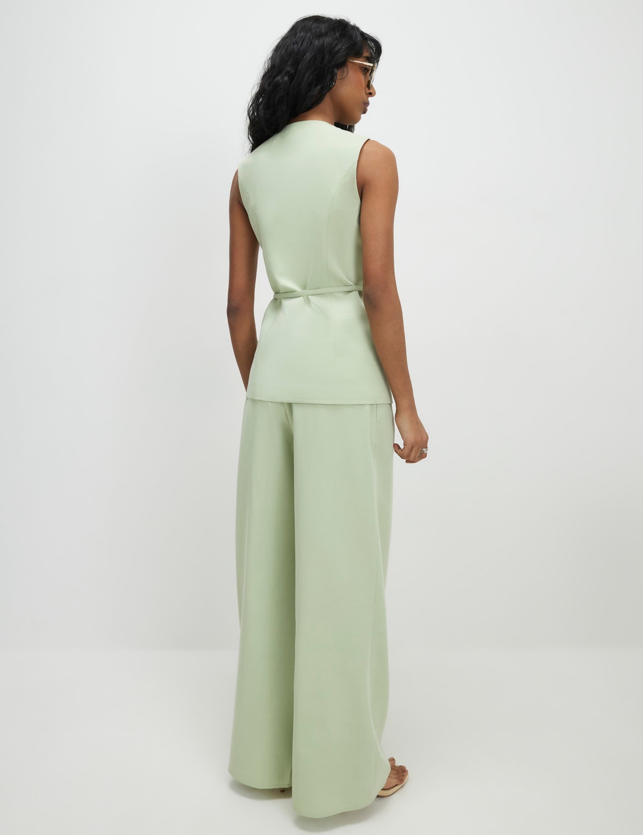 Pleated Wide Leg Trousers 3 of 4