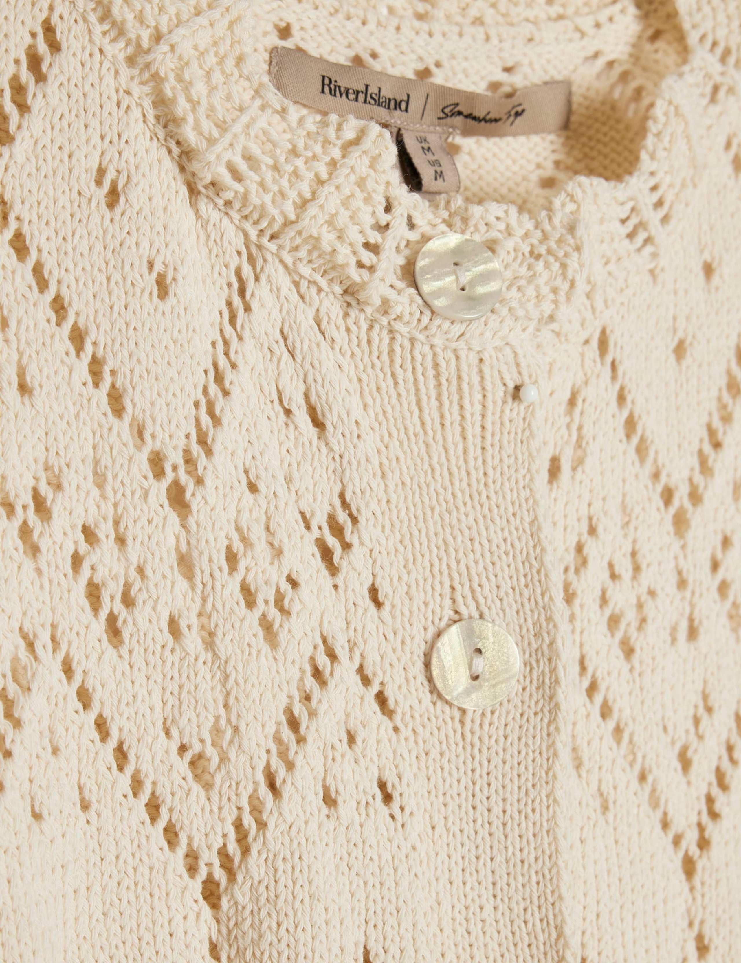 Pure Cotton Peplum Button Front Polo Top 4 of 6