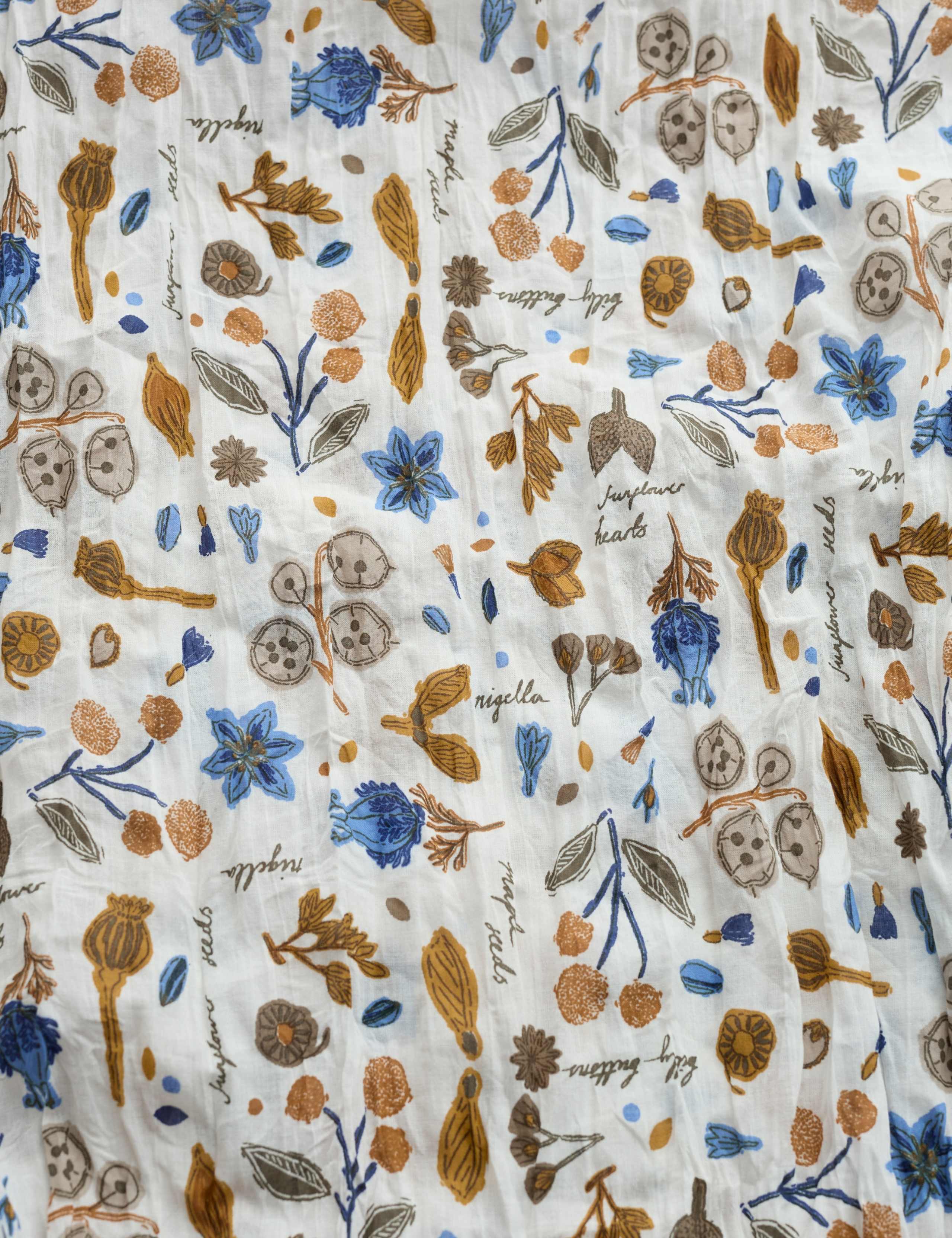 Pure Cotton Floral Scarf 3 of 4