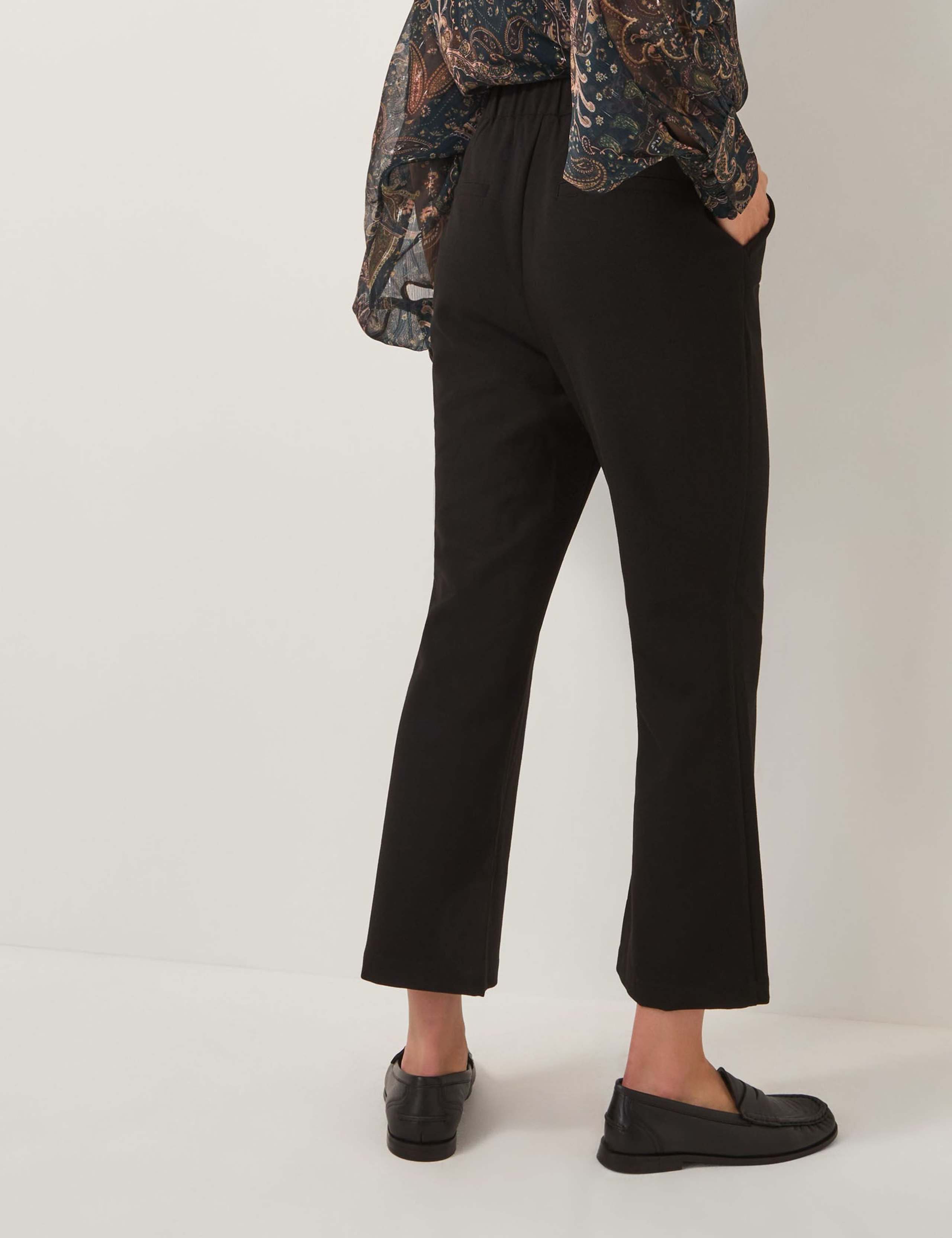 High Waisted Flared Cropped Trousers 4 of 5