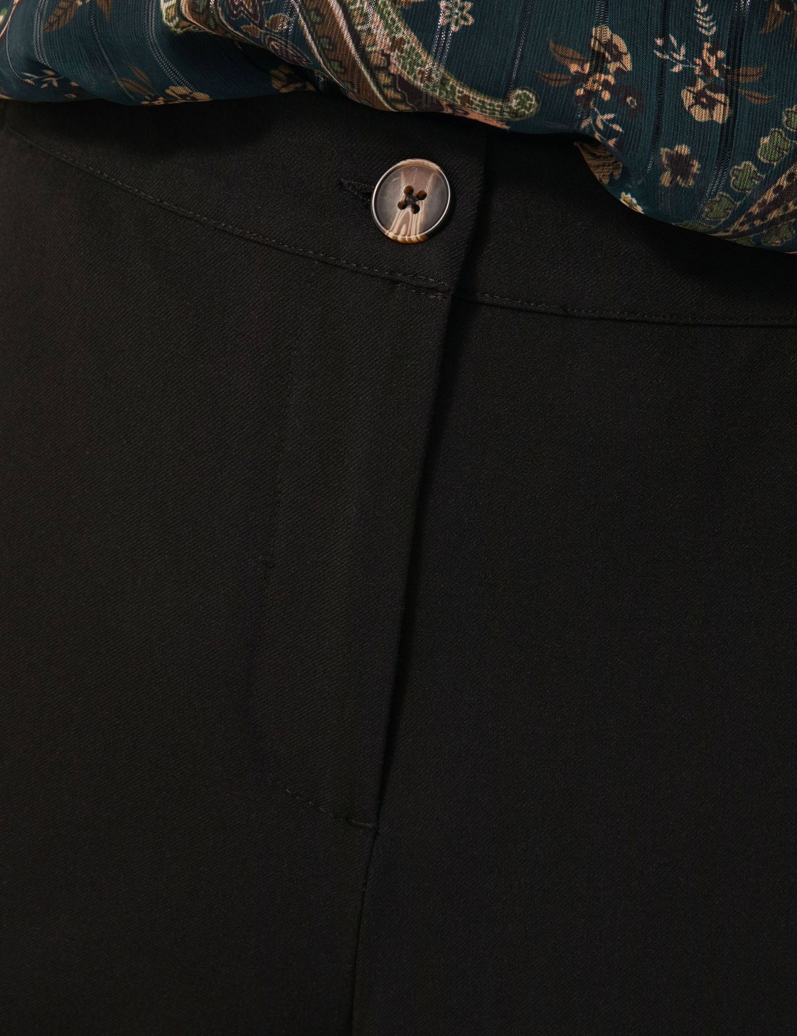 High Waisted Flared Cropped Trousers 5 of 5