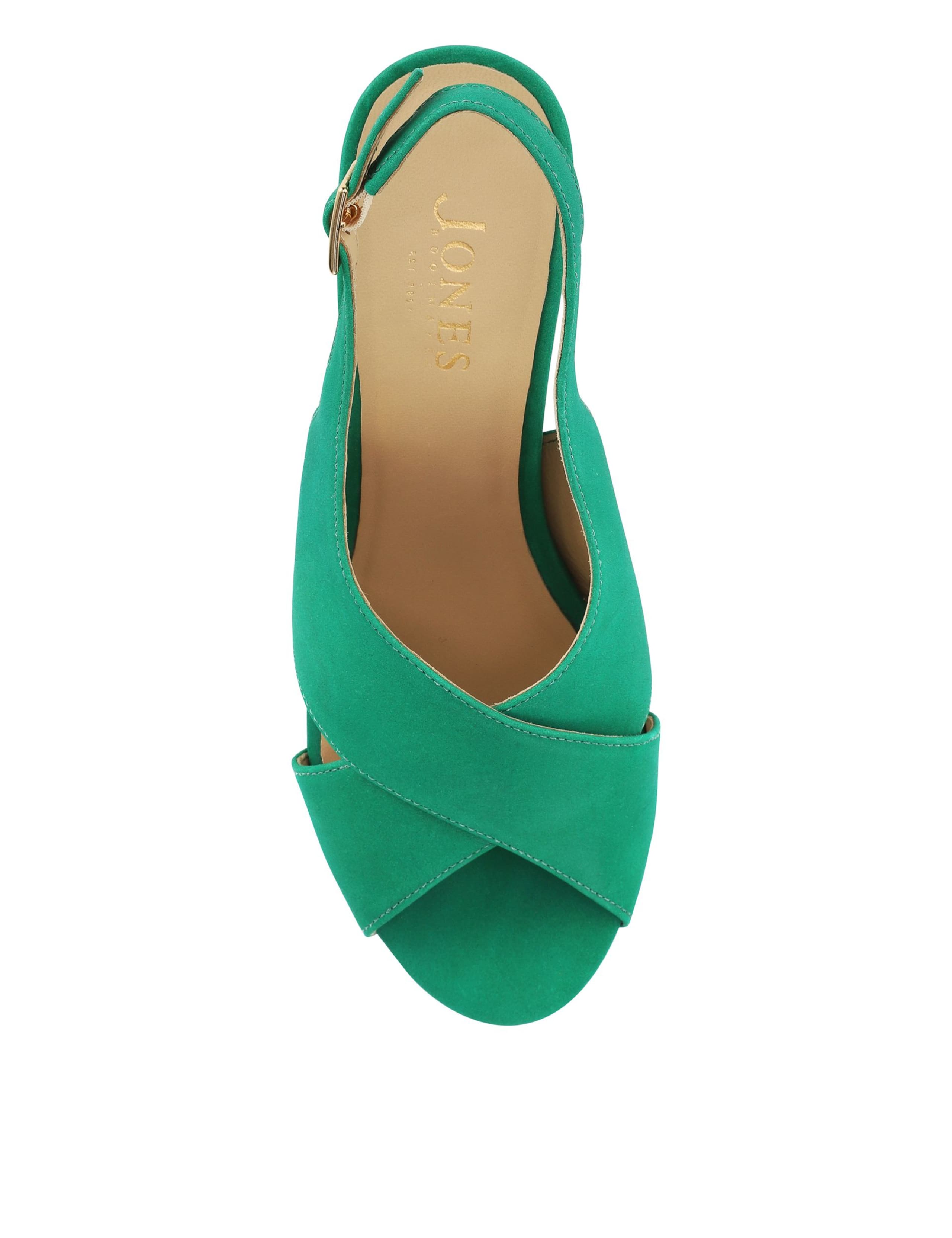 Leather Block Heel Slingback Sandals 3 of 5