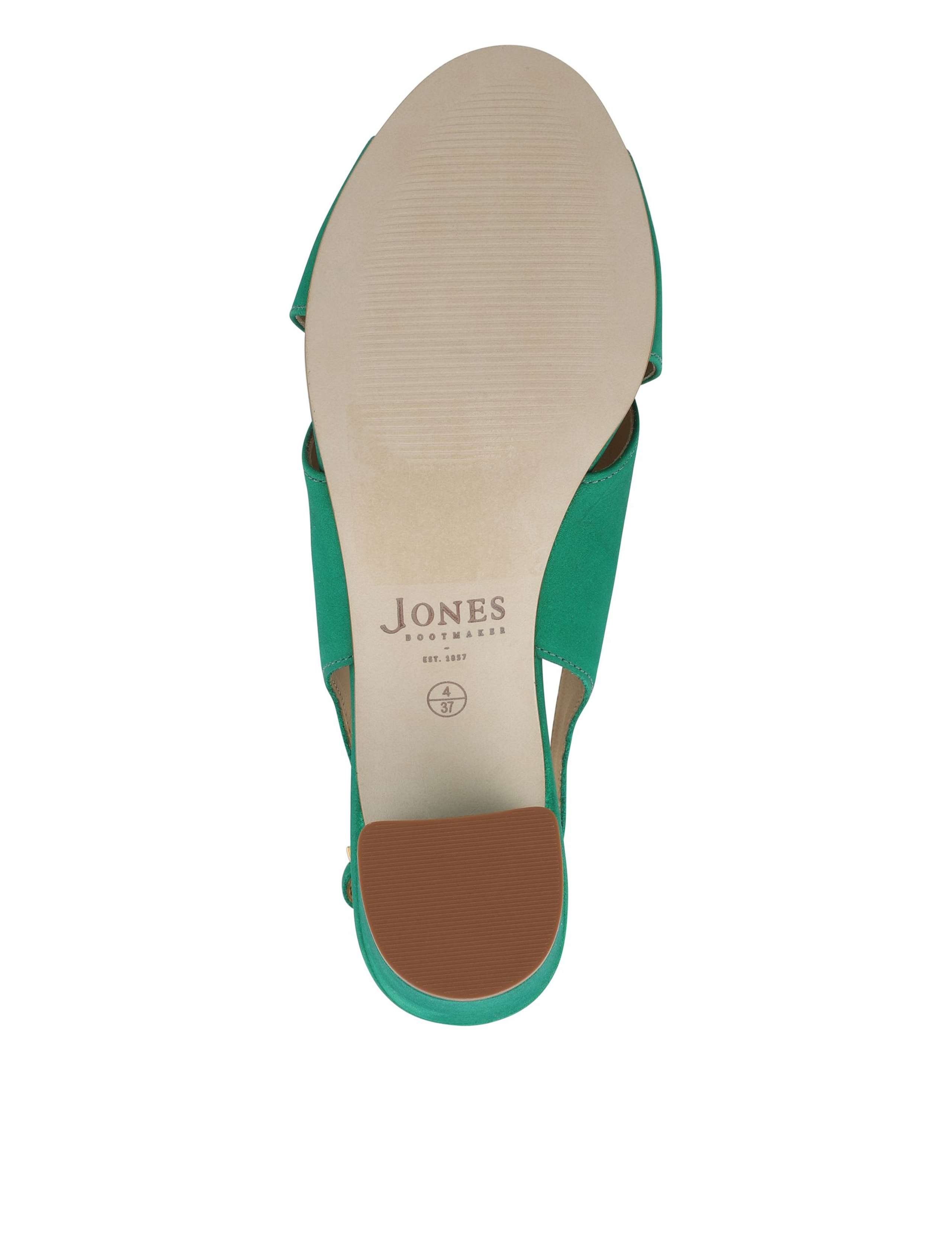 Leather Block Heel Slingback Sandals 5 of 5