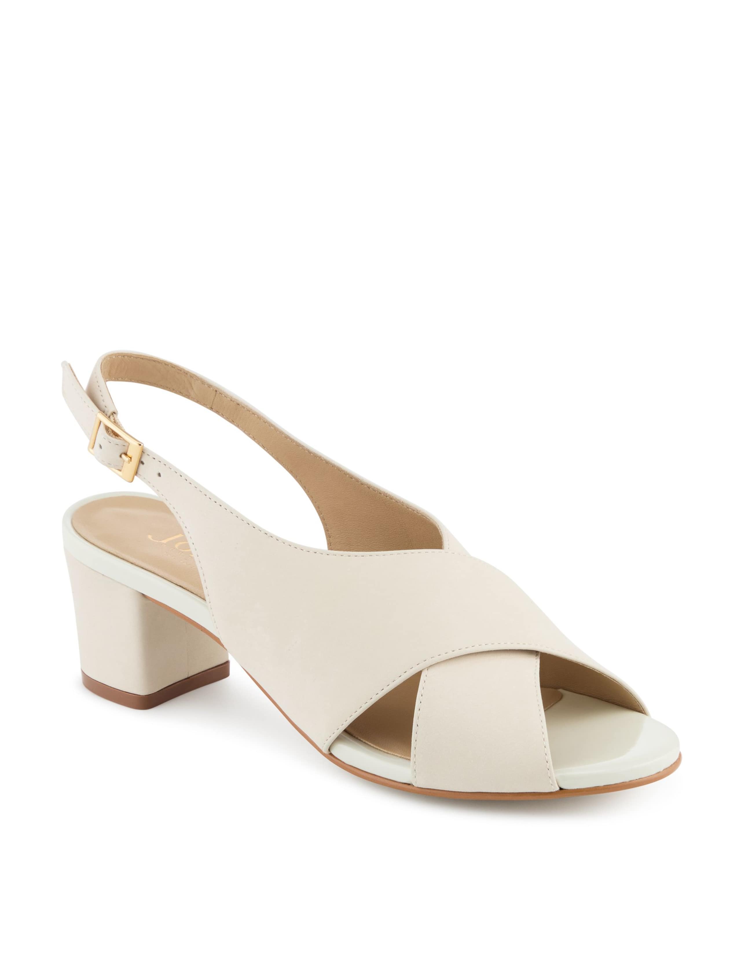 Leather Block Heel Slingback Sandals 2 of 5