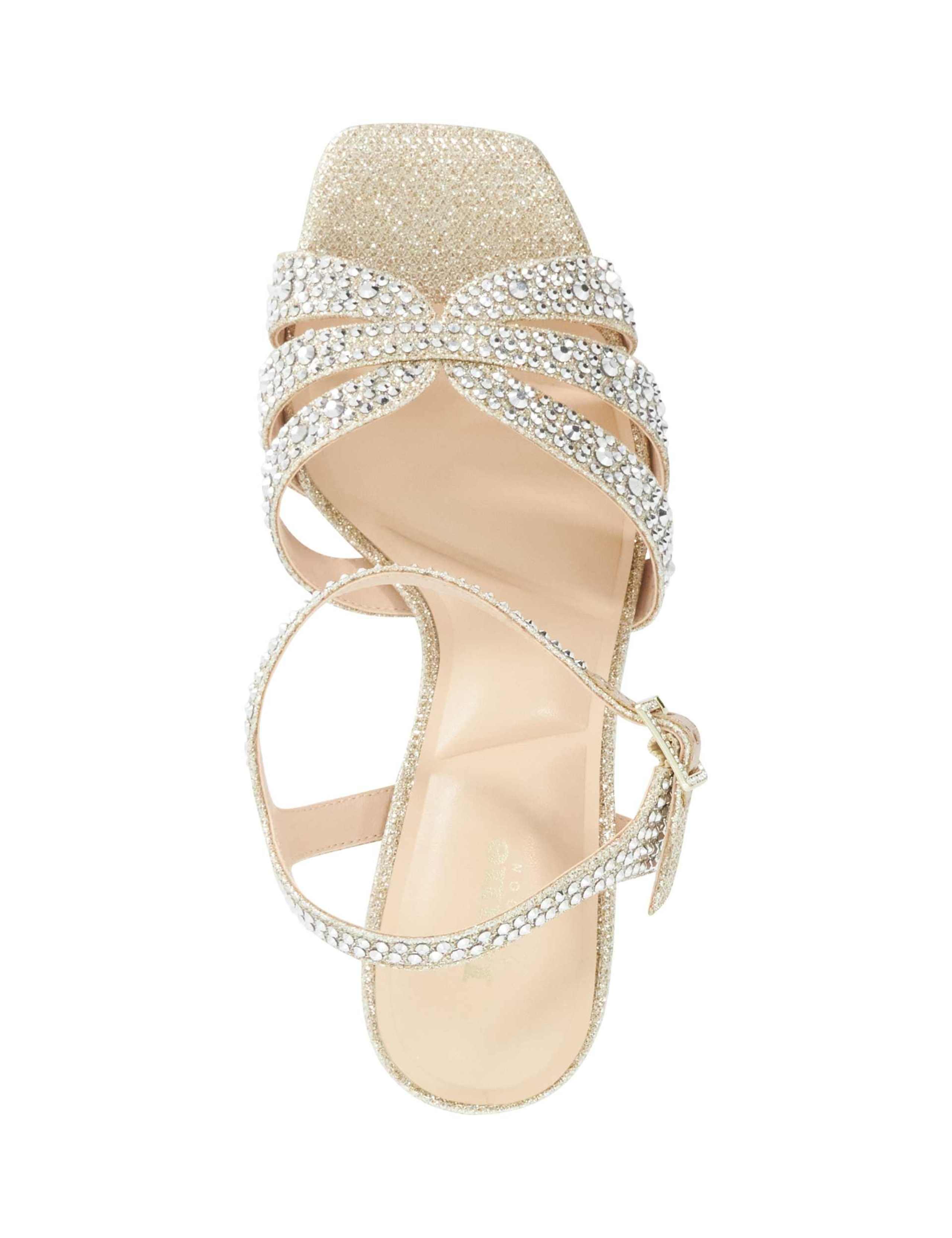 Embellished Ankle Strap Stiletto Heel Sandals 3 of 6
