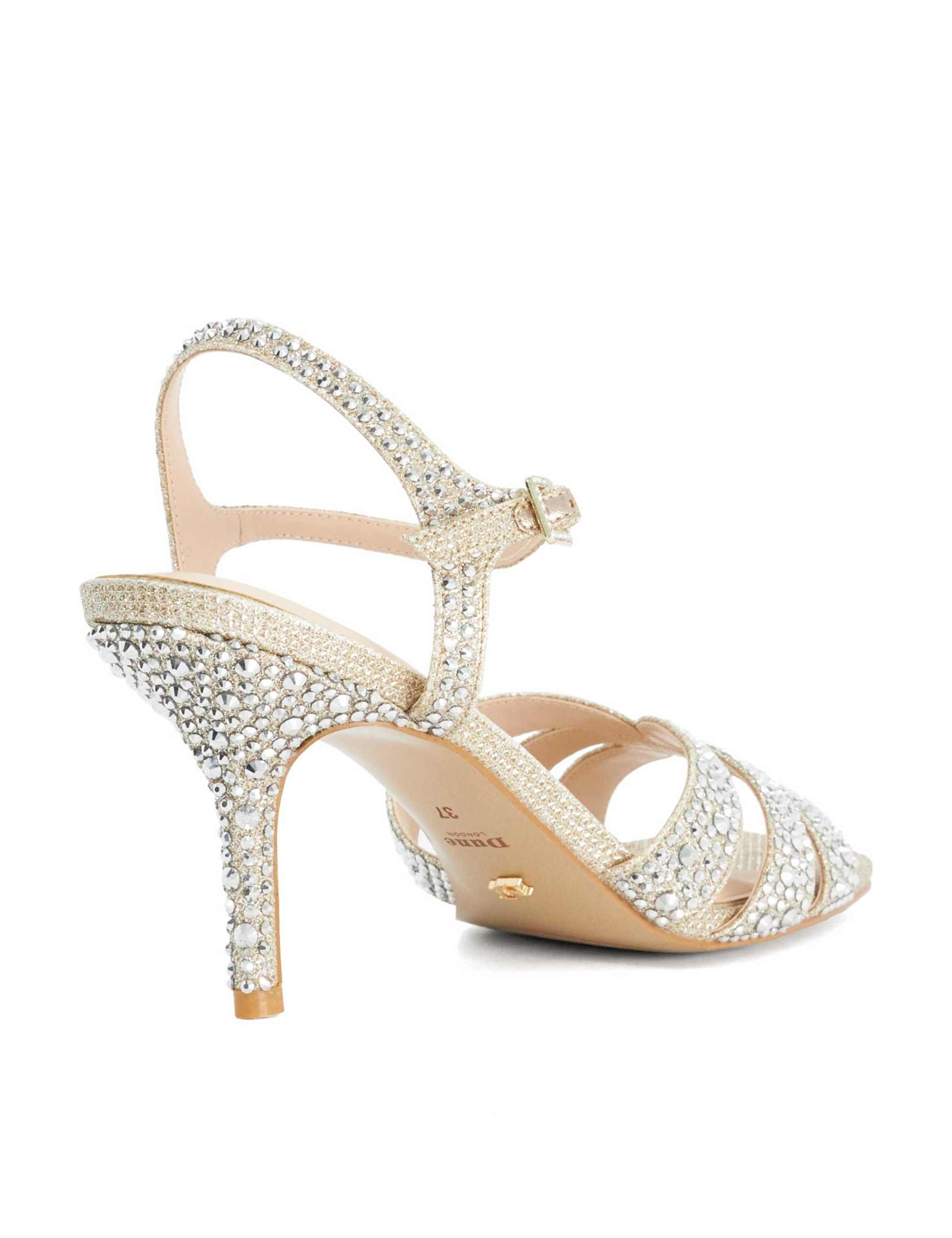 Embellished Ankle Strap Stiletto Heel Sandals 5 of 6