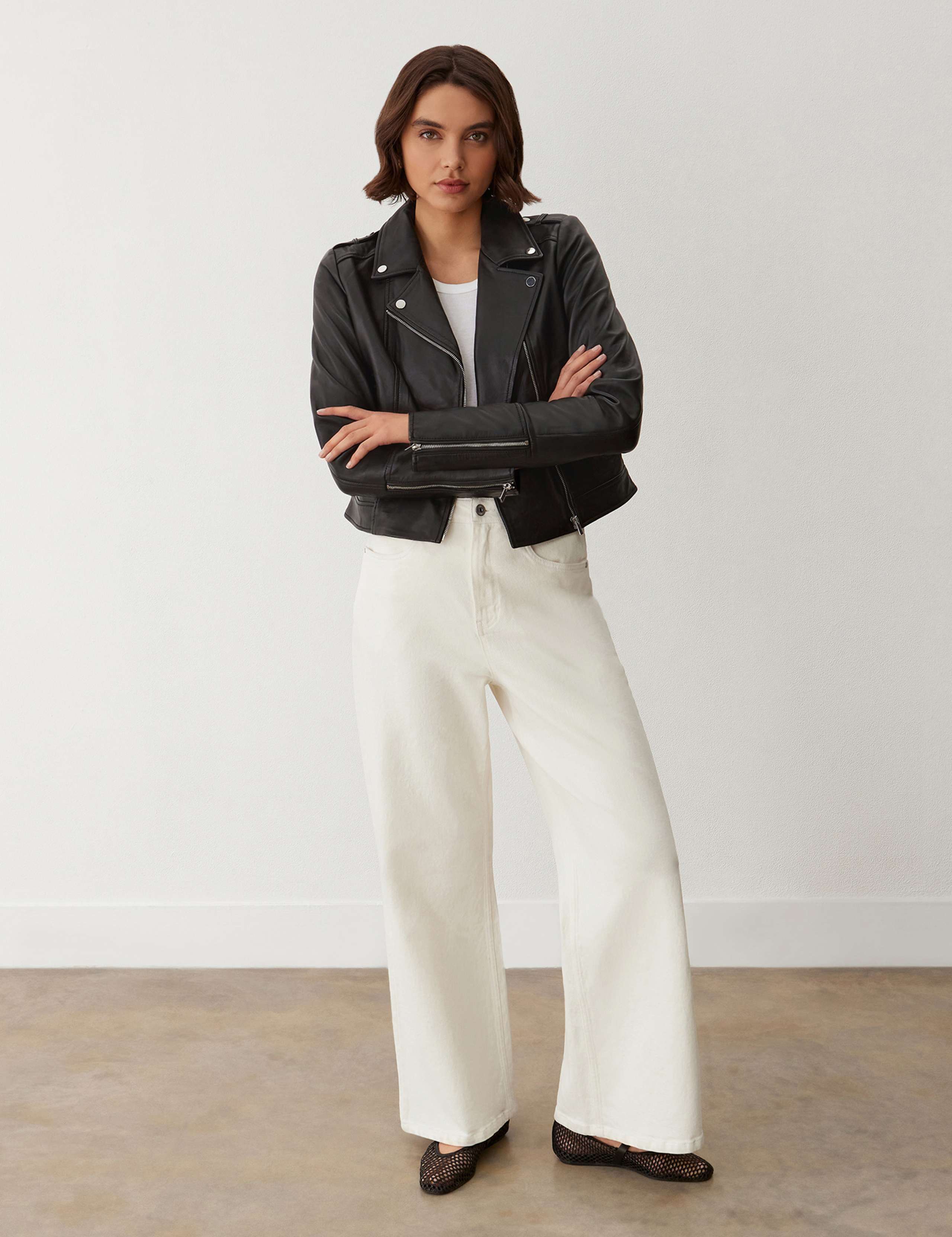Leather Biker Jacket 3 of 5
