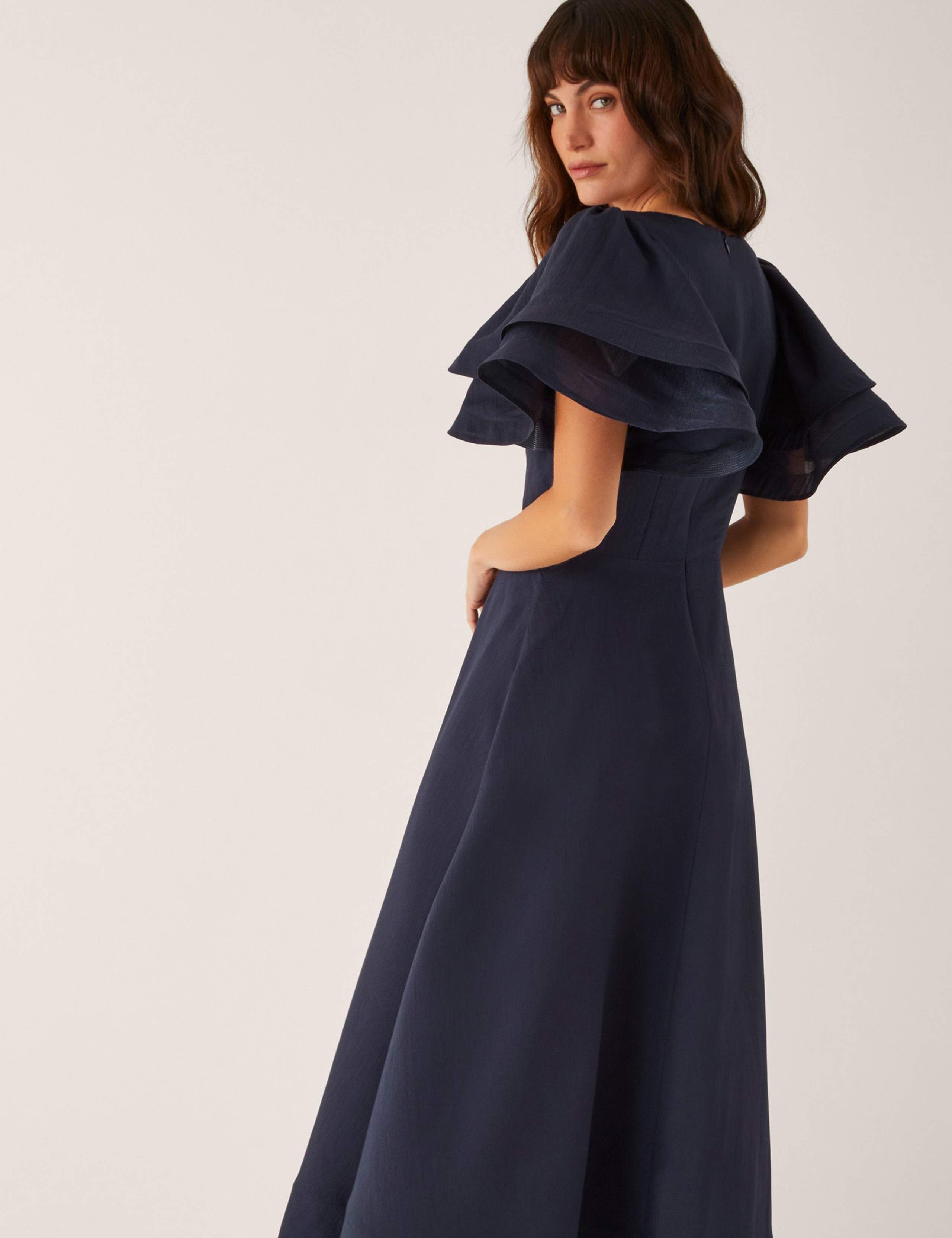 V-Neck Midi Tea Dress 3 of 5