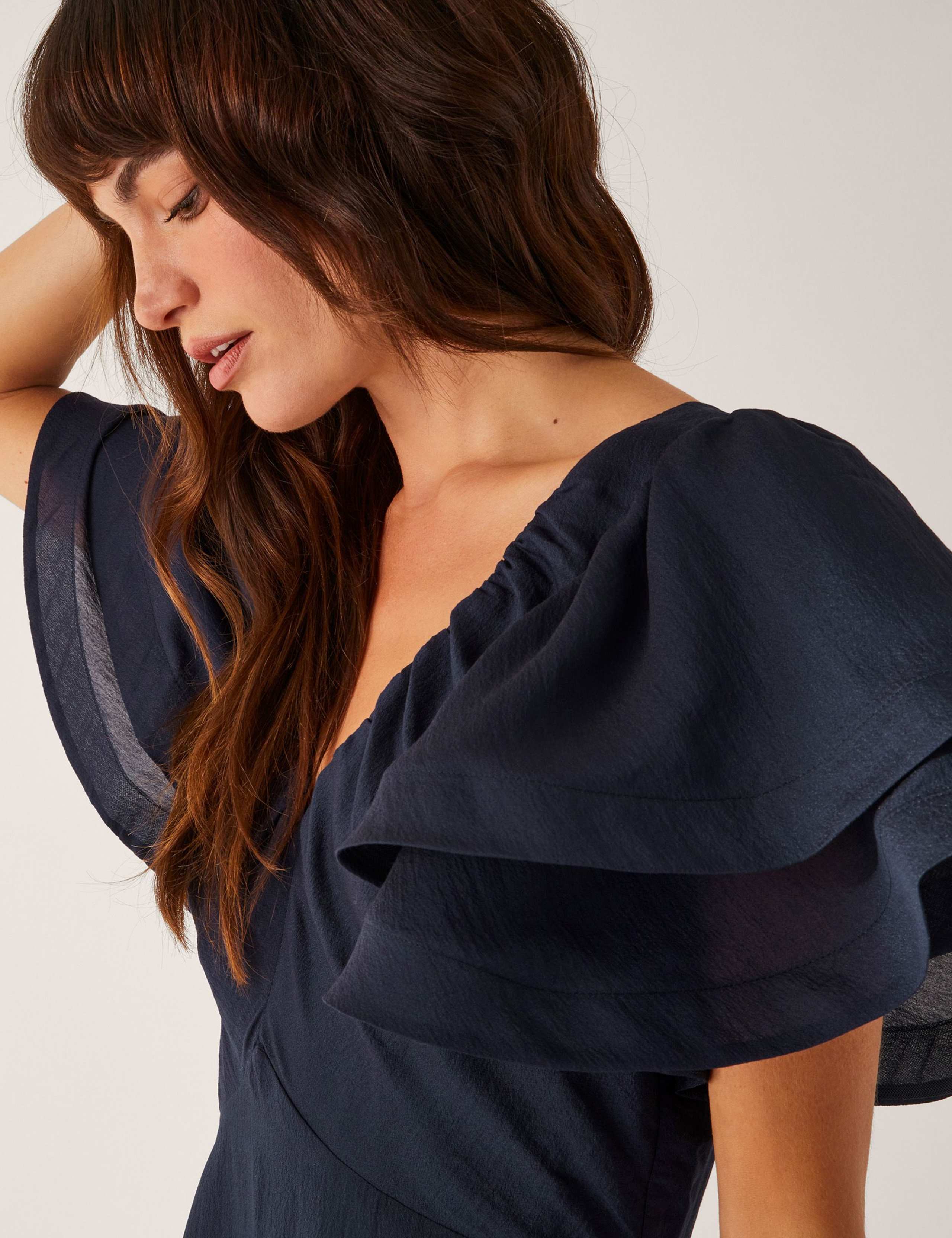 V-Neck Midi Tea Dress 4 of 5