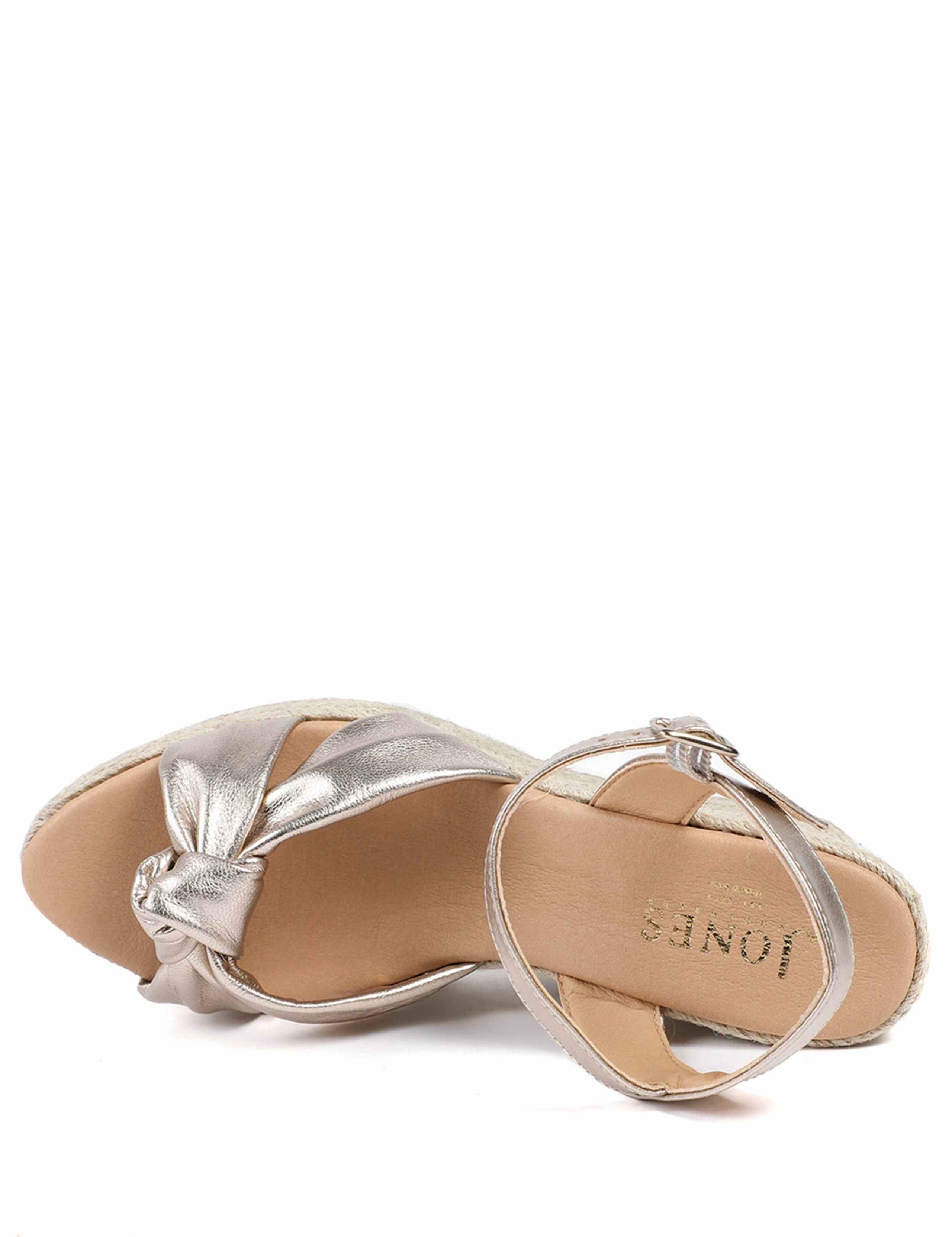 Suede Knot Ankle Strap Wedge Espadrilles 4 of 6