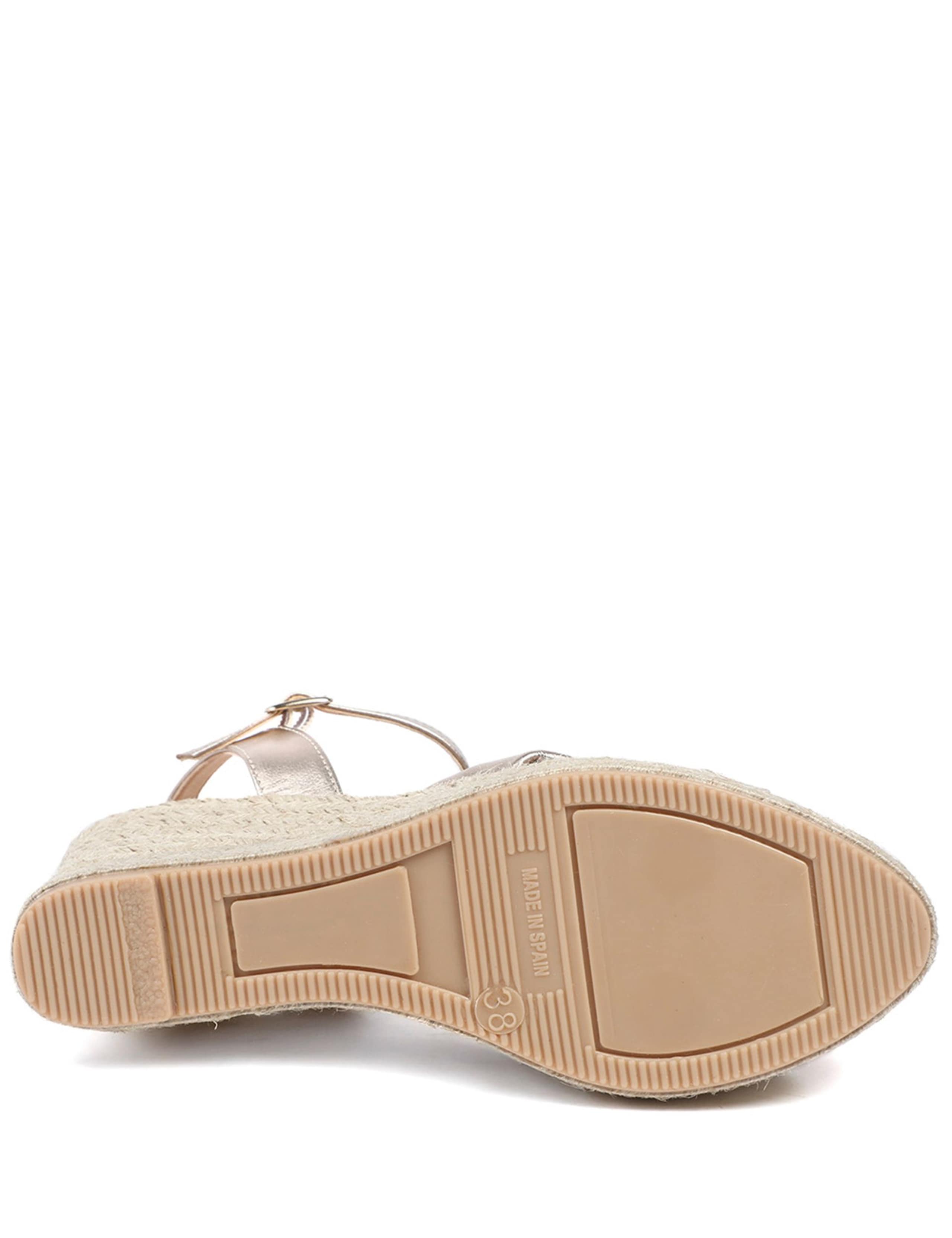 Suede Knot Ankle Strap Wedge Espadrilles 6 of 6