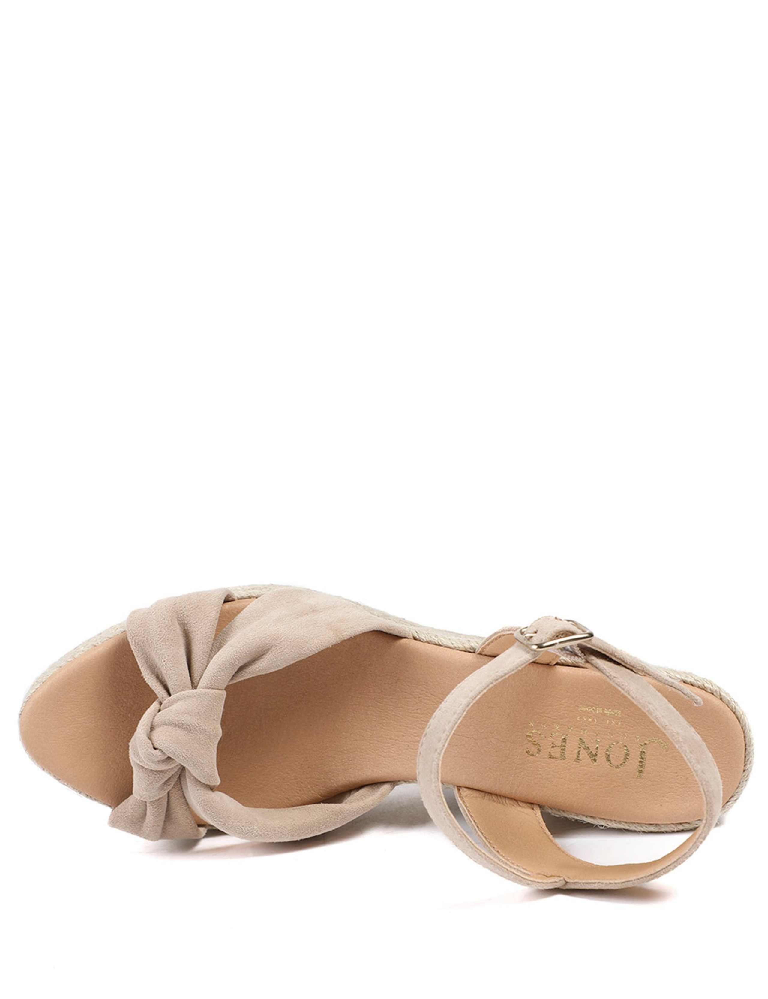 Suede Knot Ankle Strap Wedge Espadrilles 4 of 6