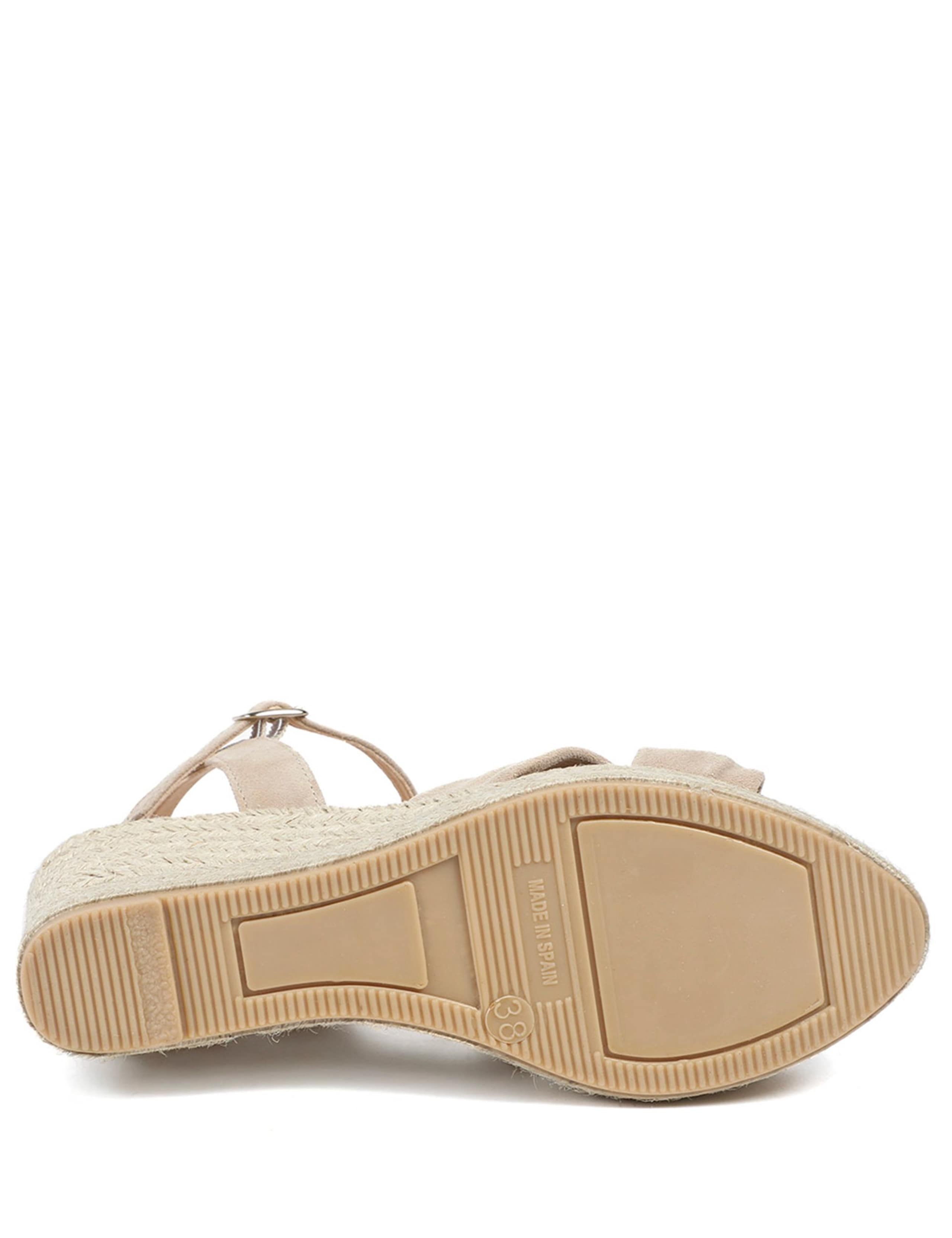 Suede Knot Ankle Strap Wedge Espadrilles 6 of 6