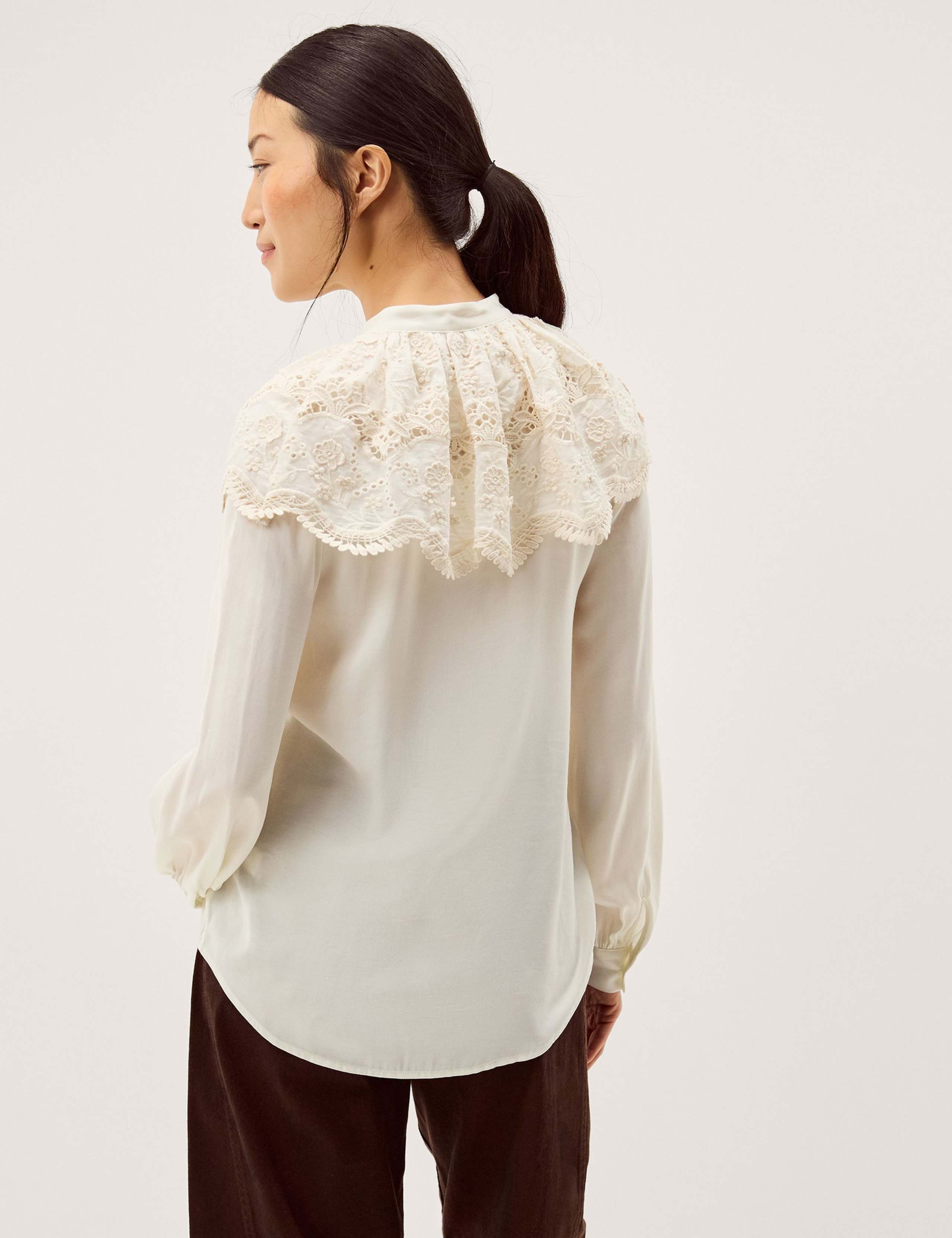 Collared Tie Neck Blouse 3 of 5