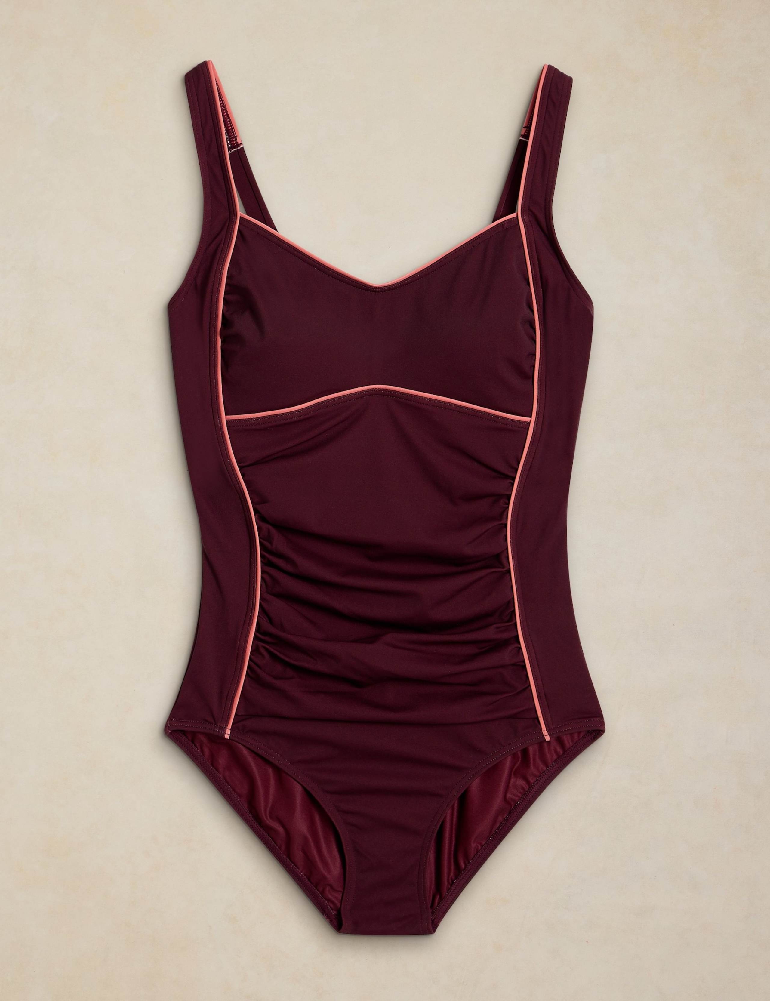 Ruched V-Neck Swimsuit 2 of 6