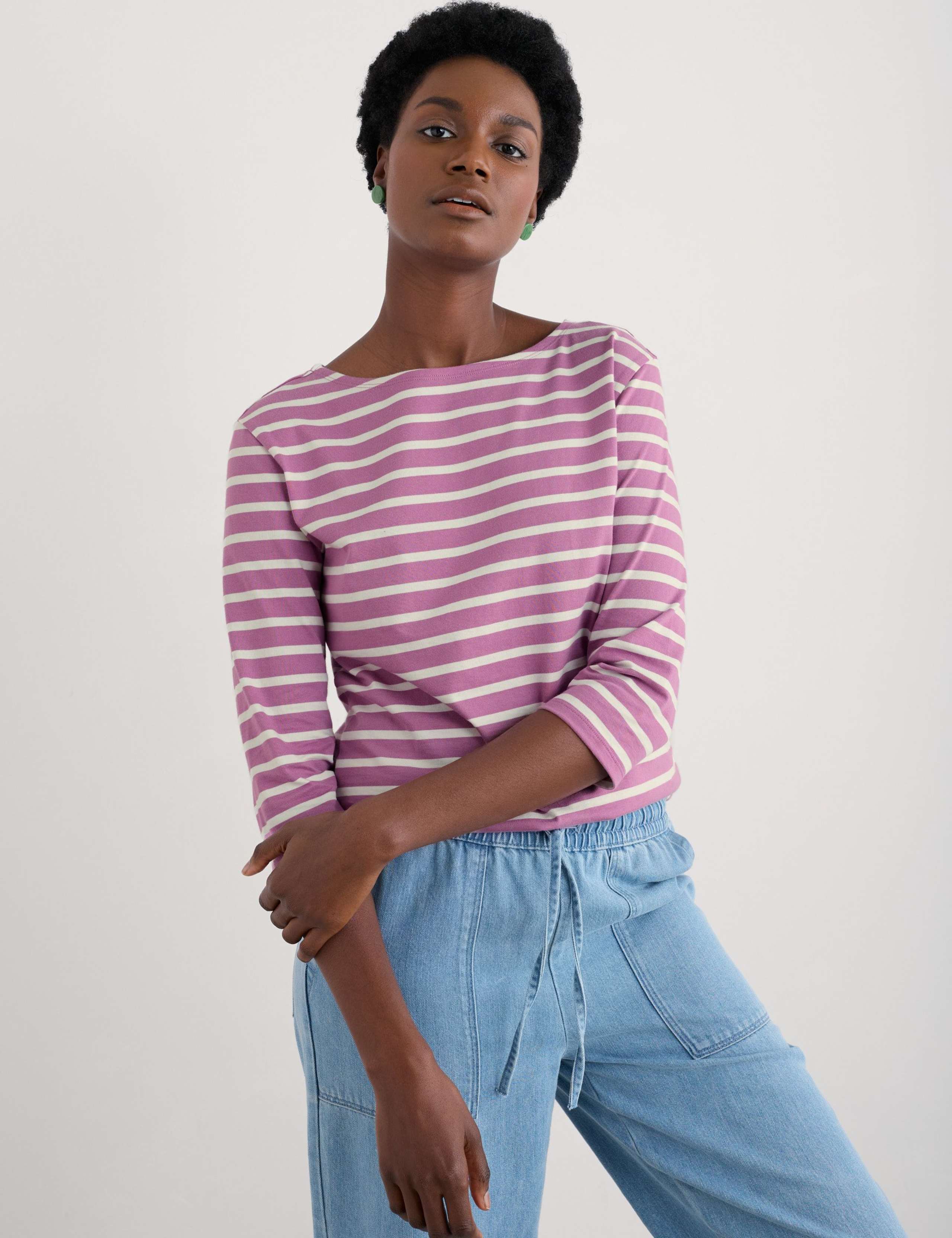 Pure Cotton Striped Top 3 of 4