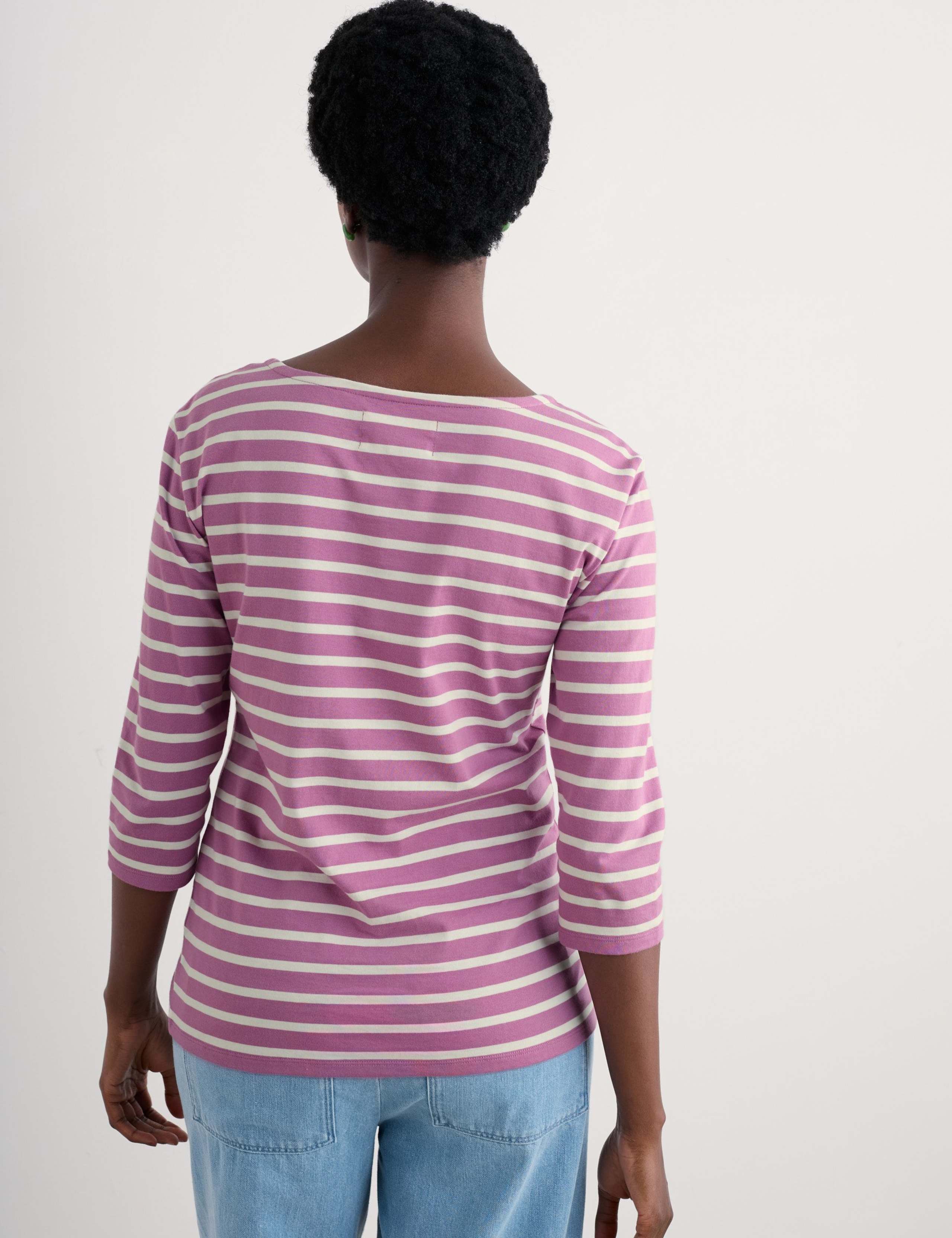 Pure Cotton Striped Top 4 of 4