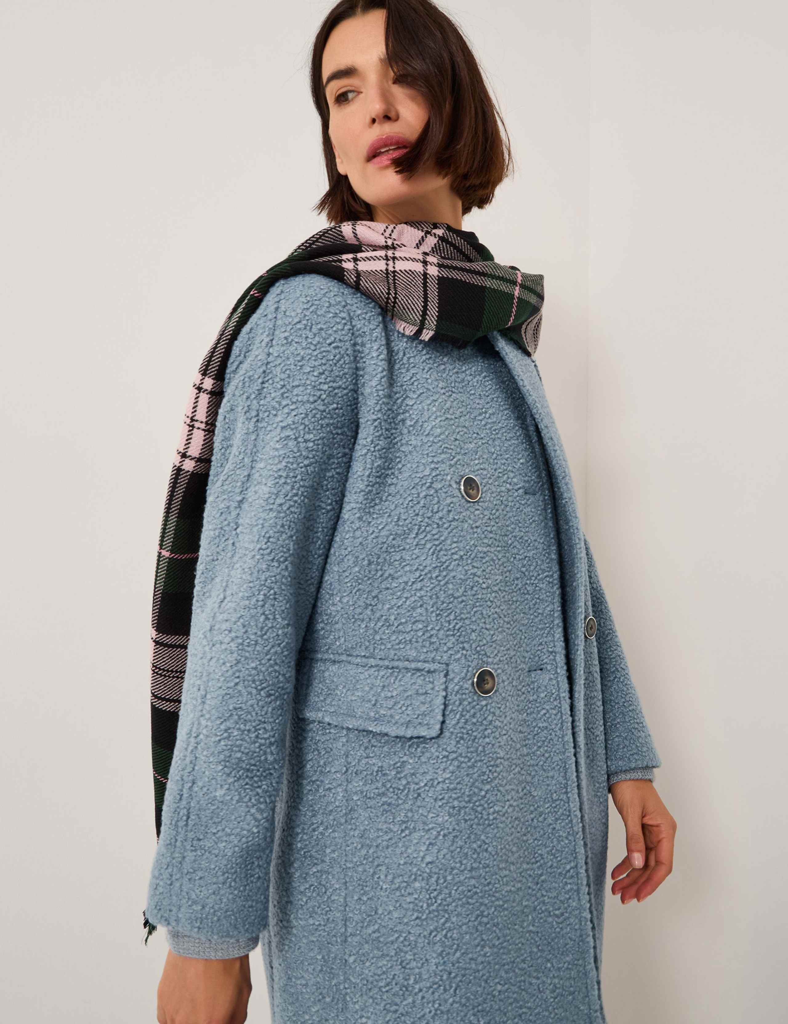 Boucle Collarless Coat 3 of 4