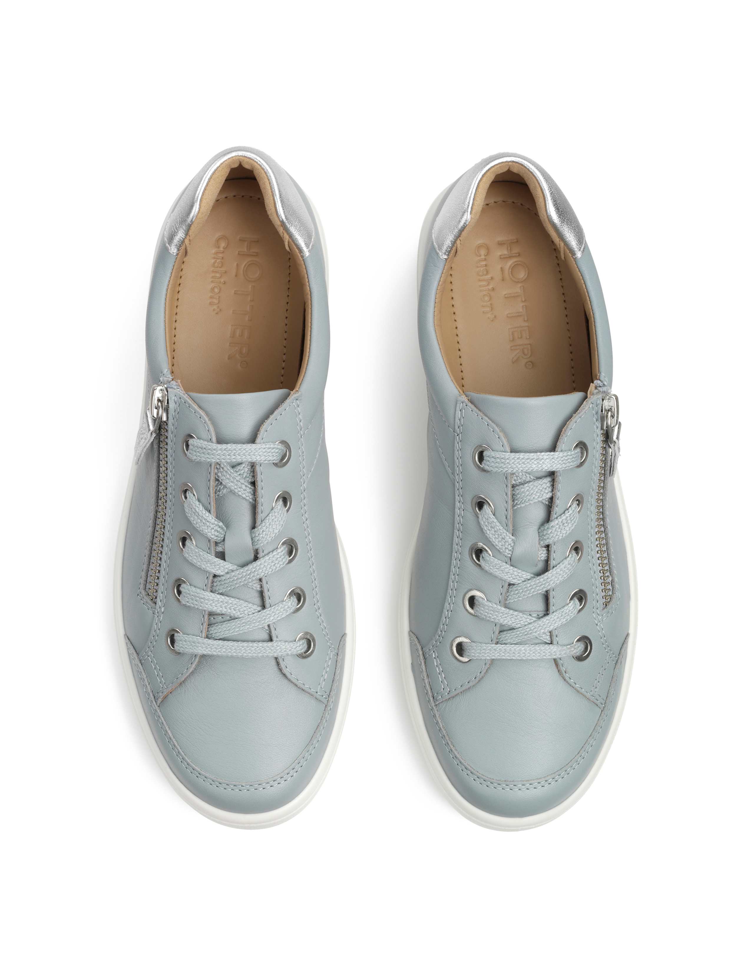 Chase II Leather Metallic Detail Trainers 3 of 4