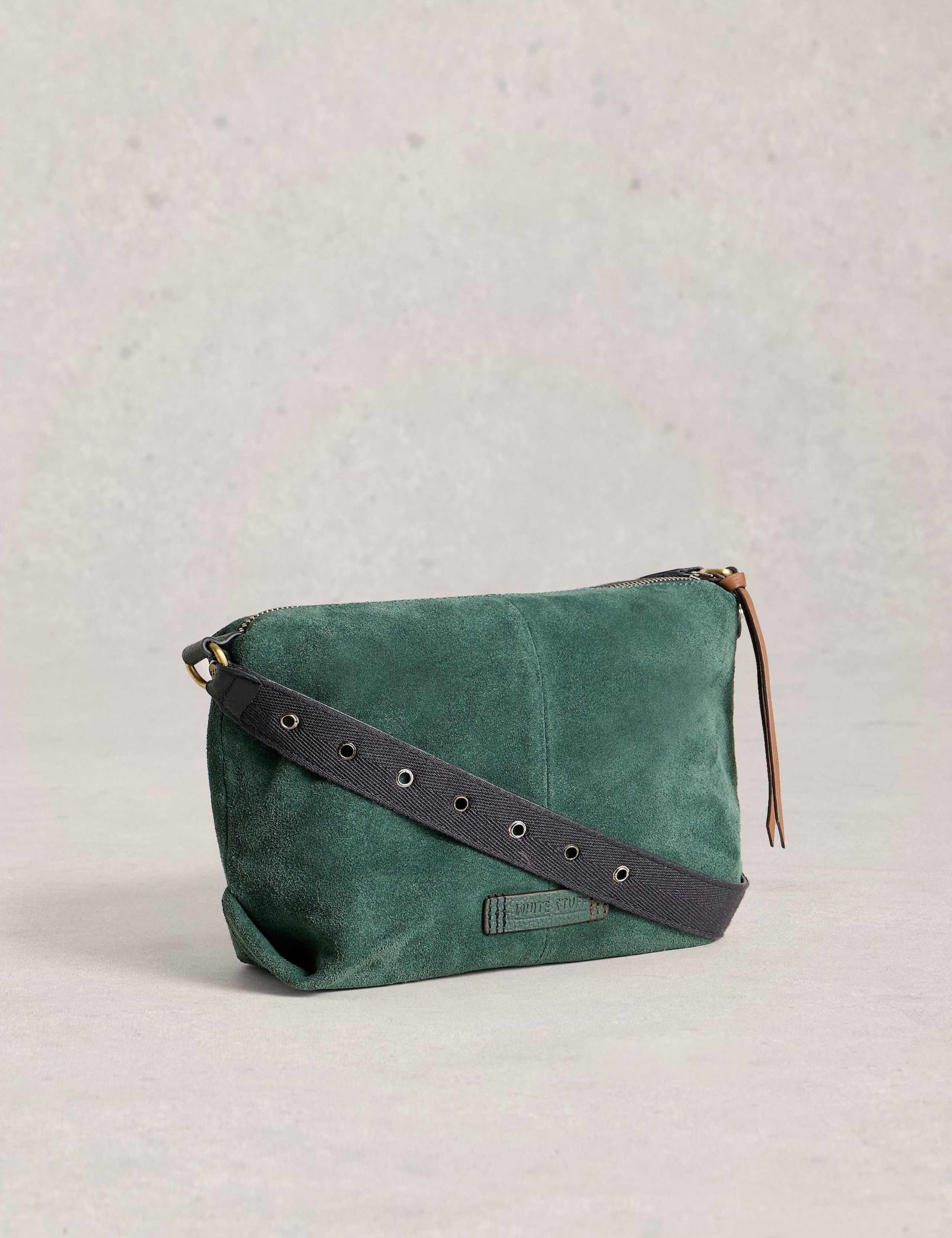Suede Cross Body Bag 2 of 4