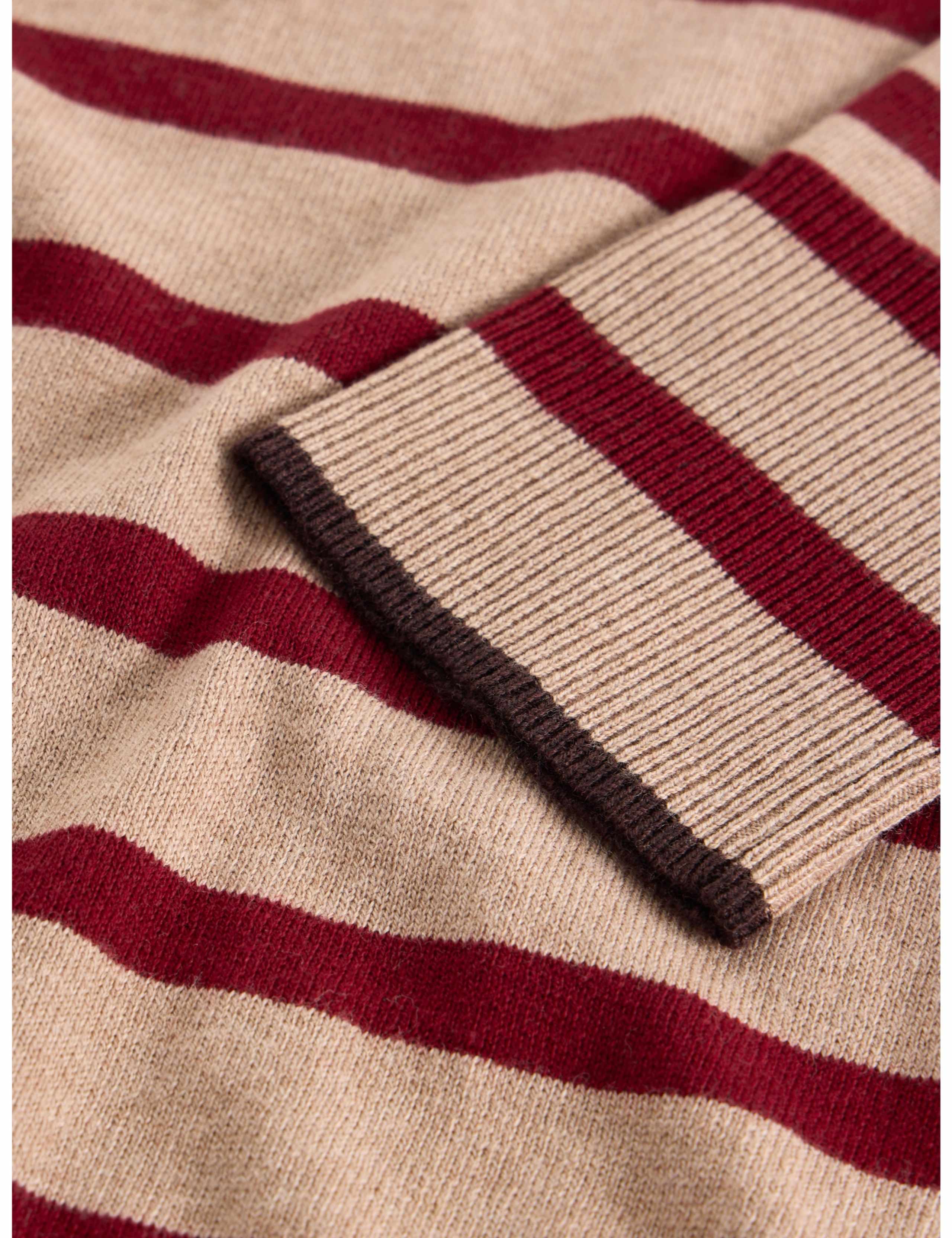 Katie Cotton Rich Patterned Roll Neck Jumper 6 of 6