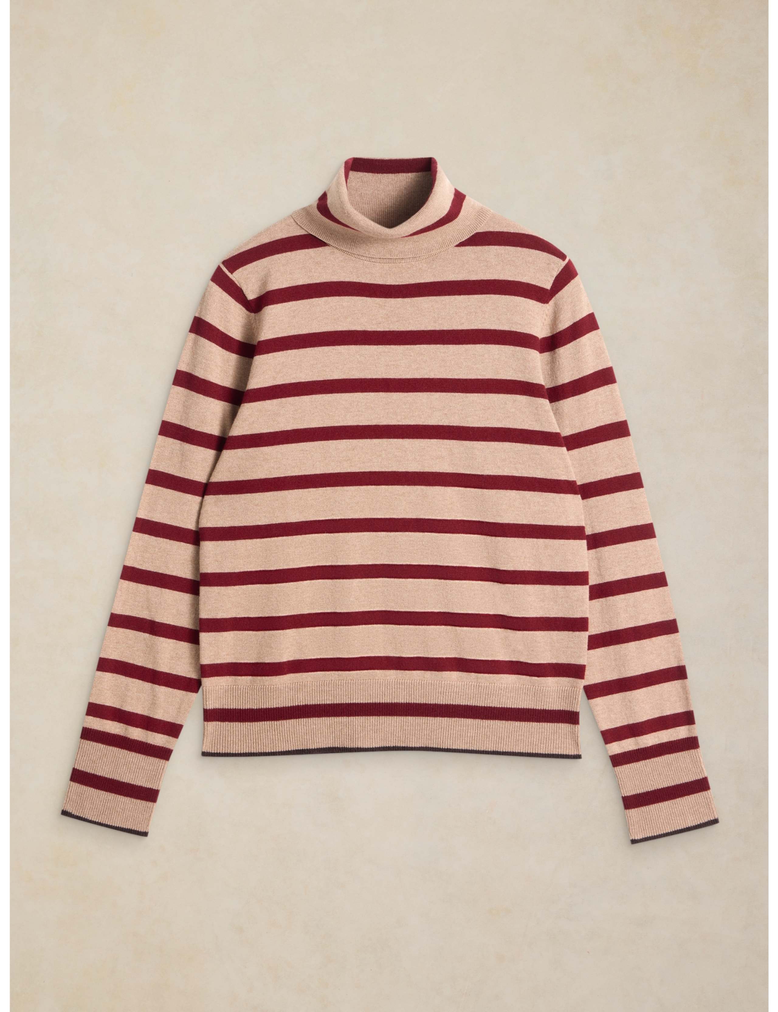 Katie Cotton Rich Patterned Roll Neck Jumper 2 of 6