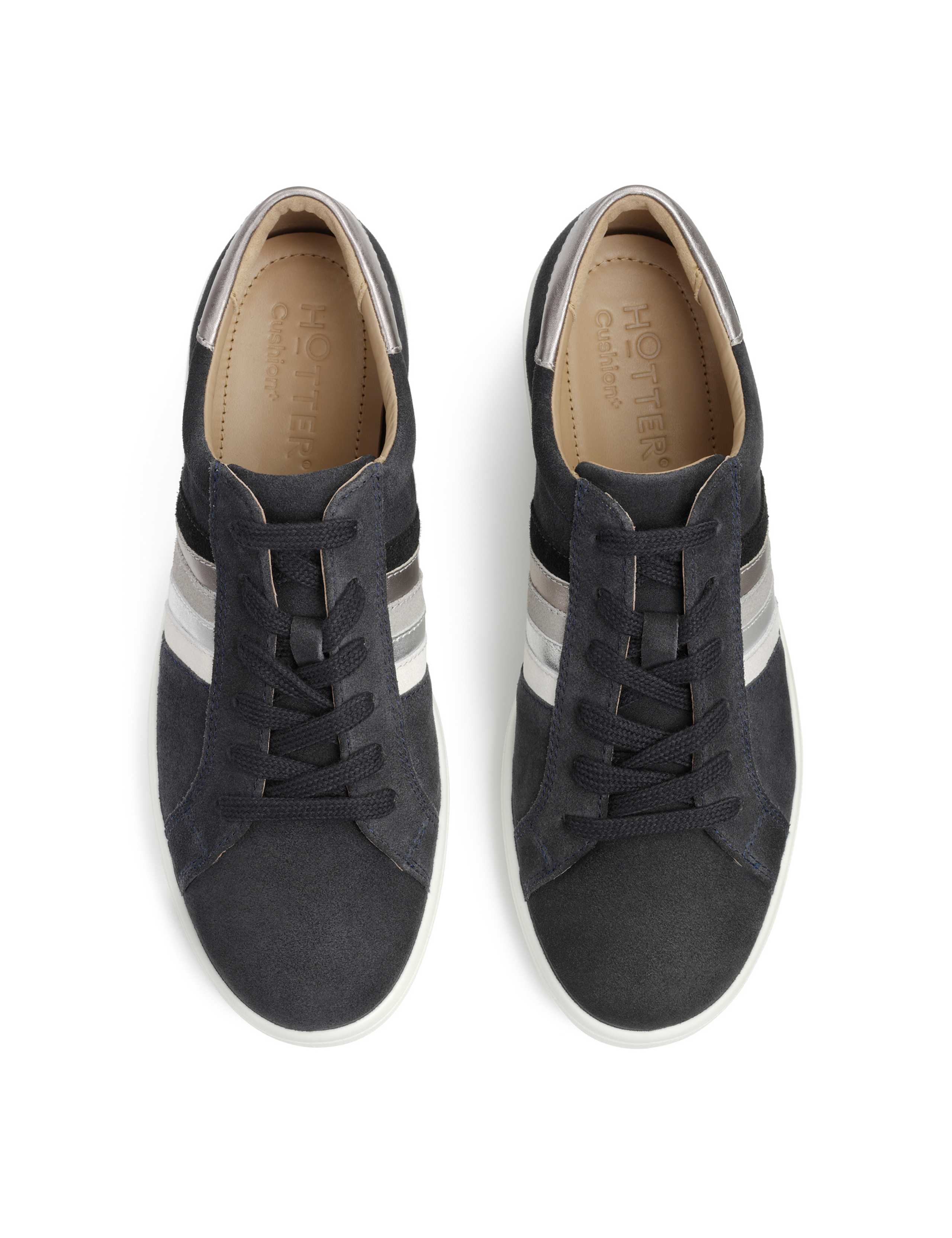 Switch Wide Fit Leather Lace Up Trainers 2 of 4