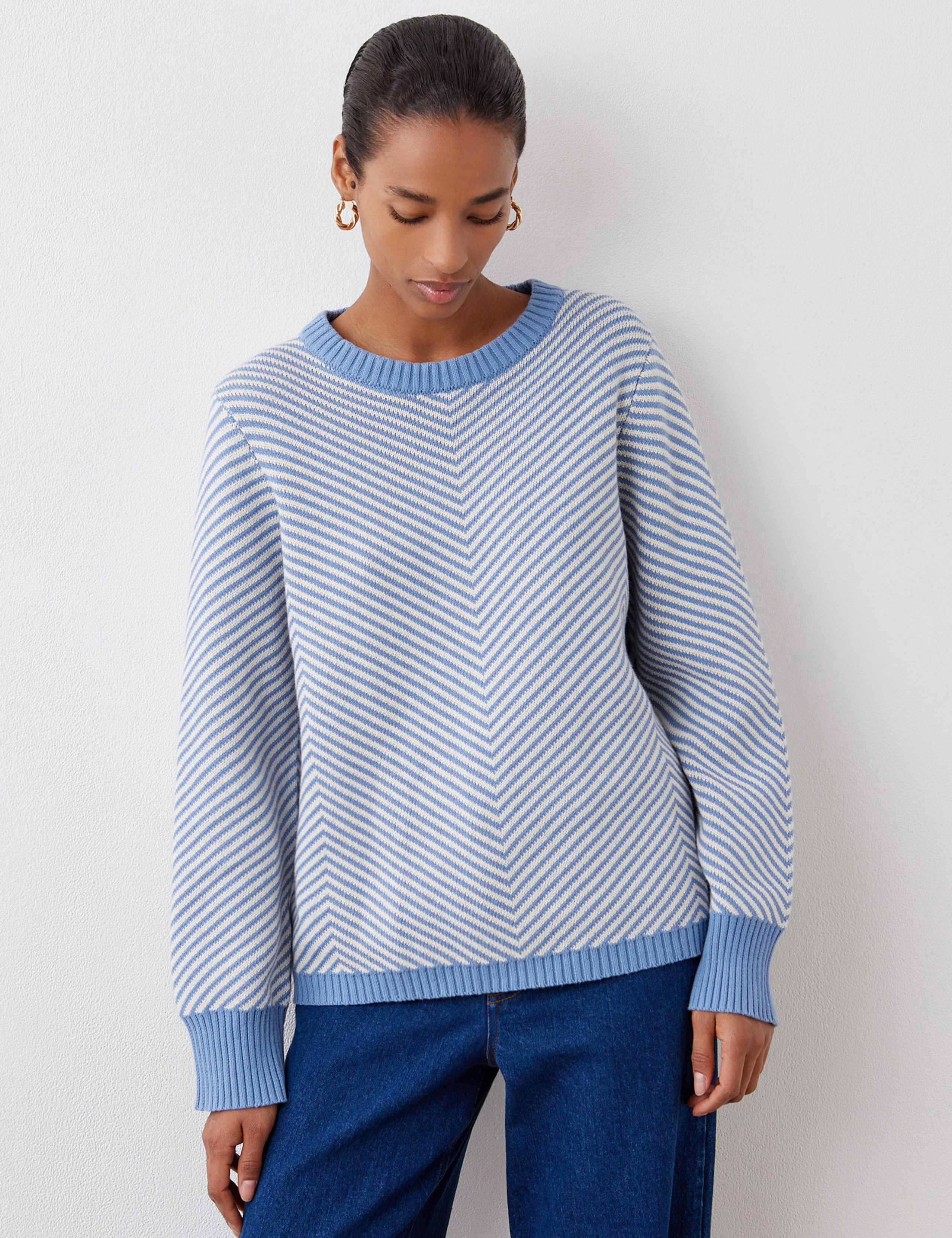 Cotton Rich Chevron Jumper 2 of 5