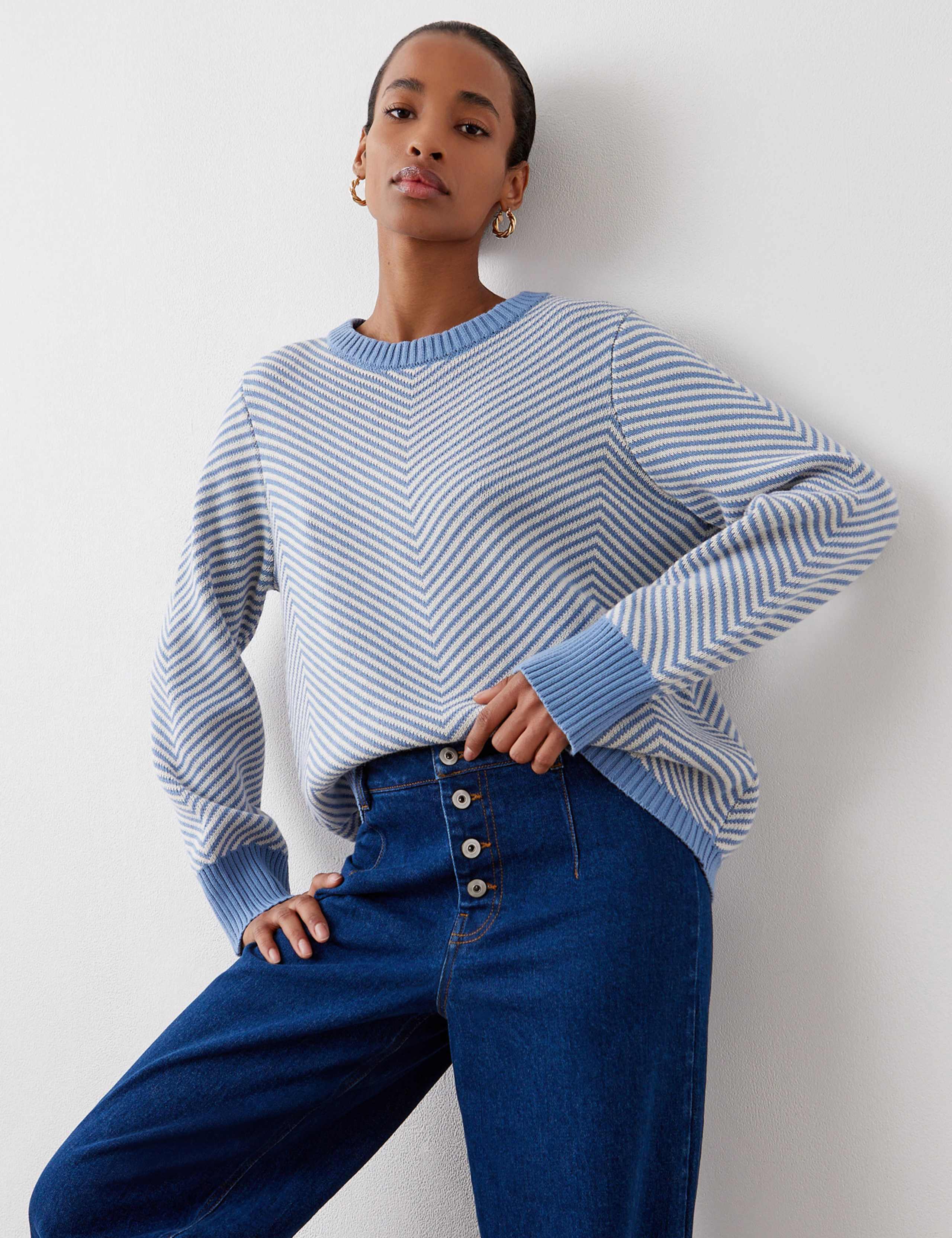 Cotton Rich Chevron Jumper 3 of 5