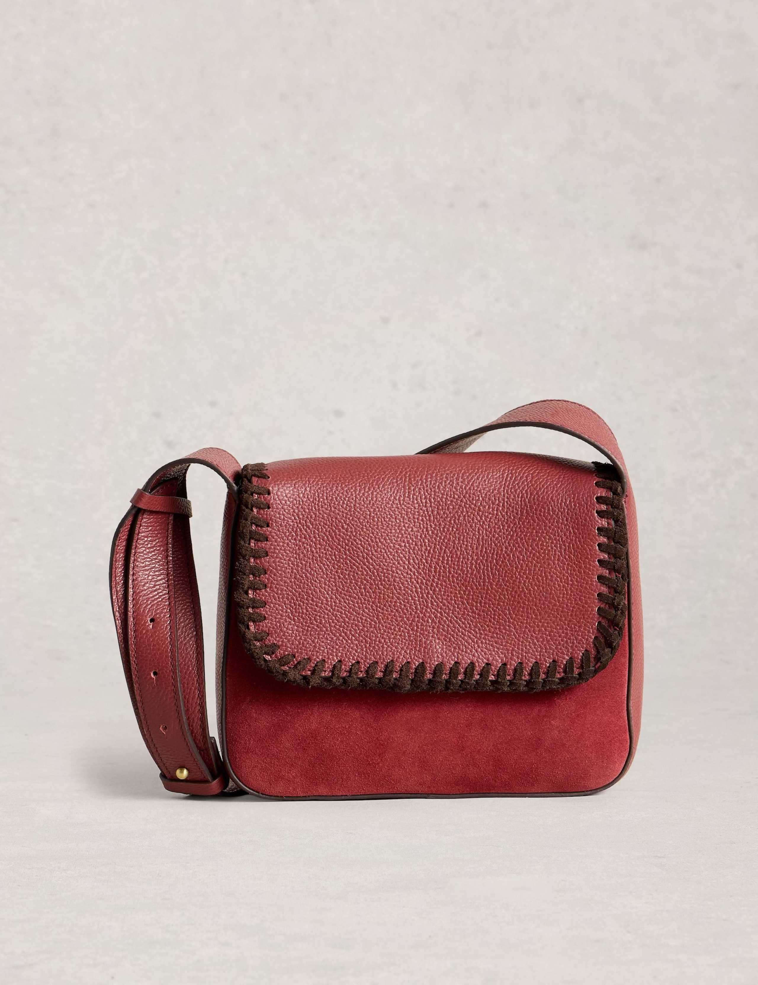 Leather Cross Body Satchel 1 of 5