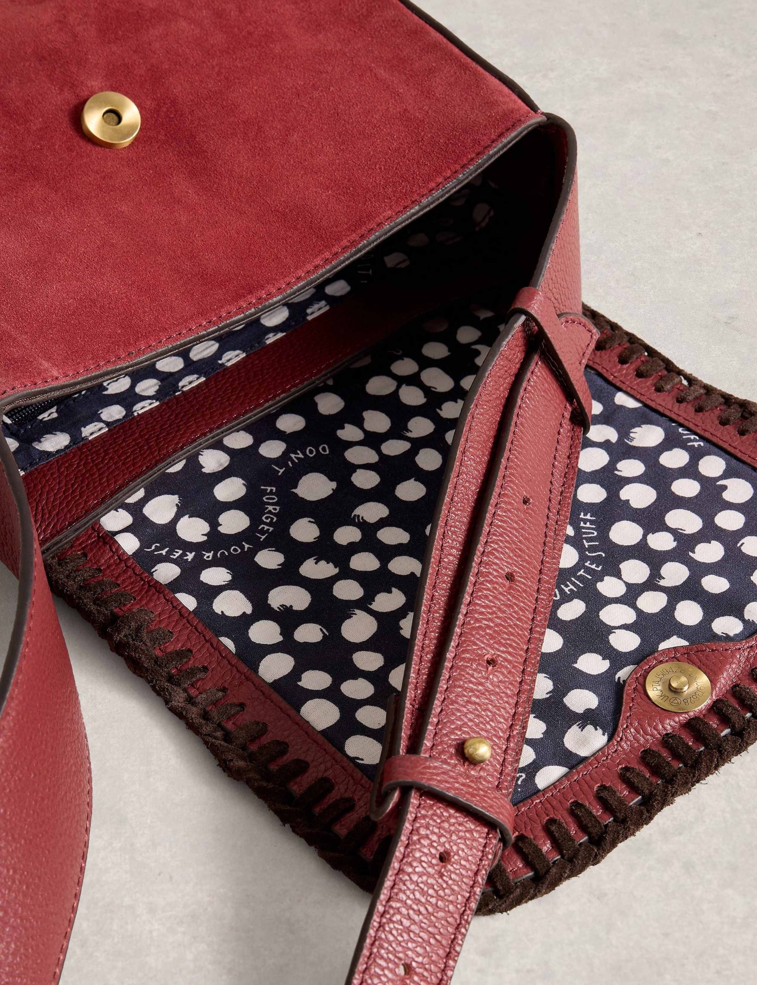 Leather Cross Body Satchel 3 of 5