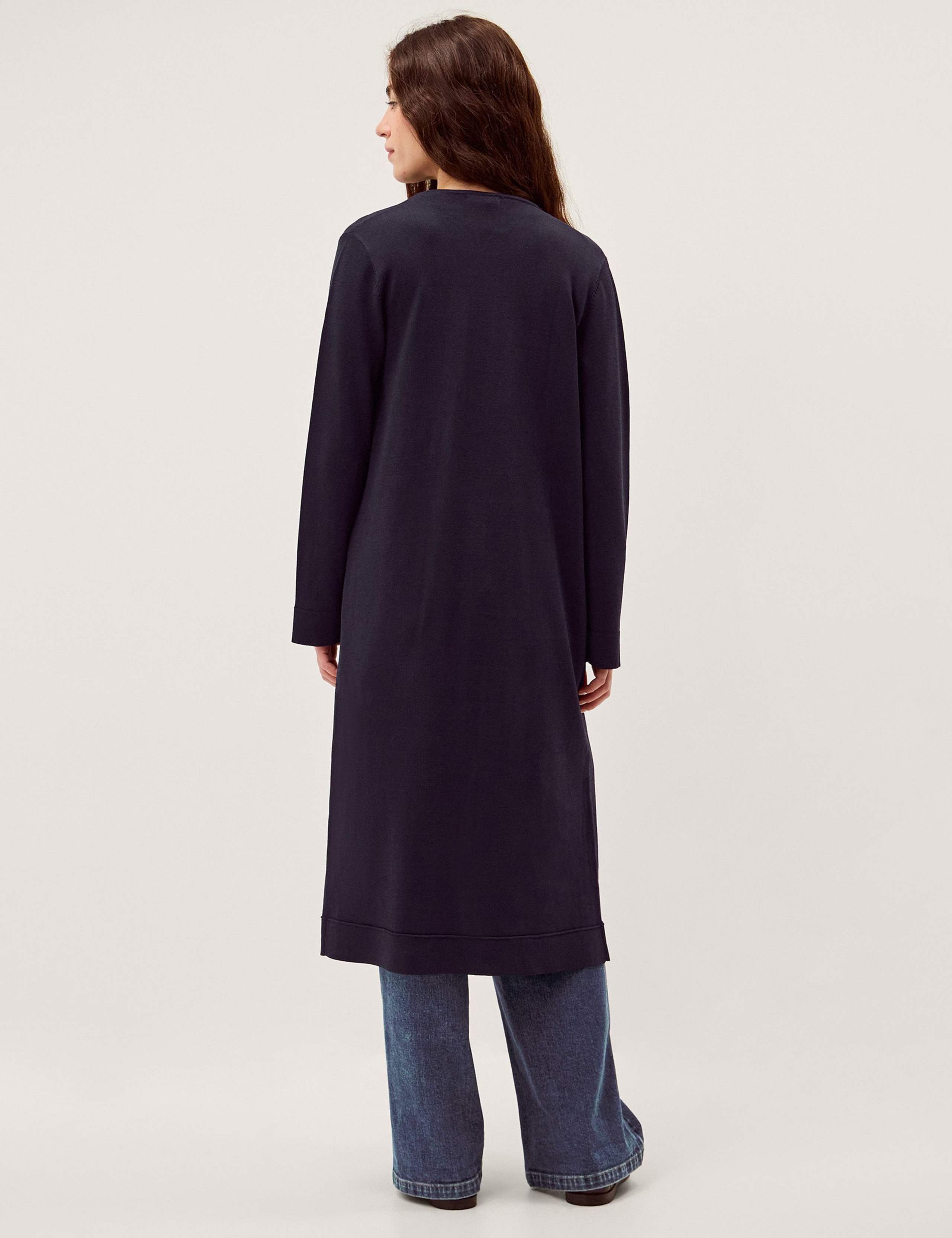 V-Neck Edge to Edge Longline Cardigan 4 of 5