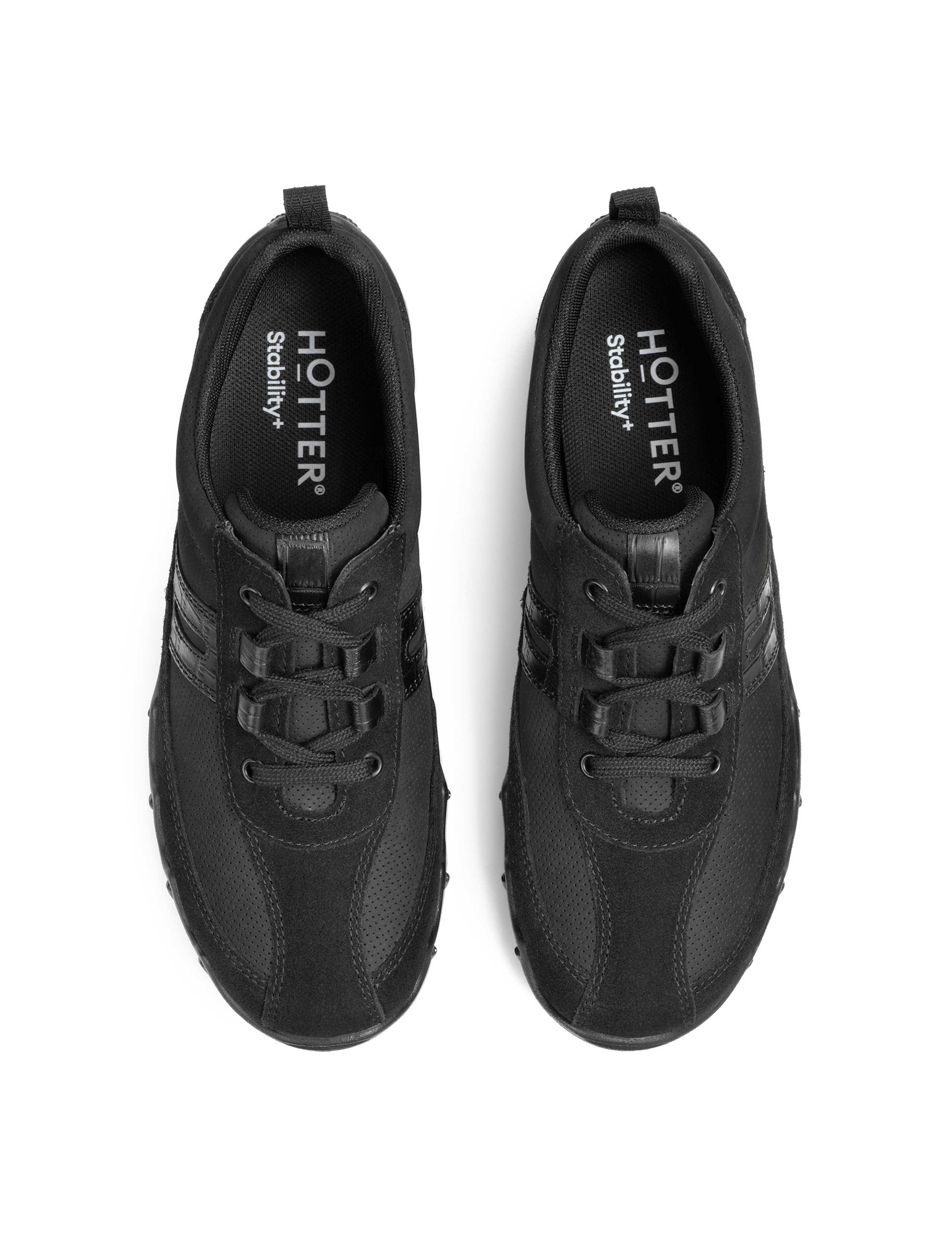 Leanne II Wide Fit Leather Lace Up Trainers 4 of 4