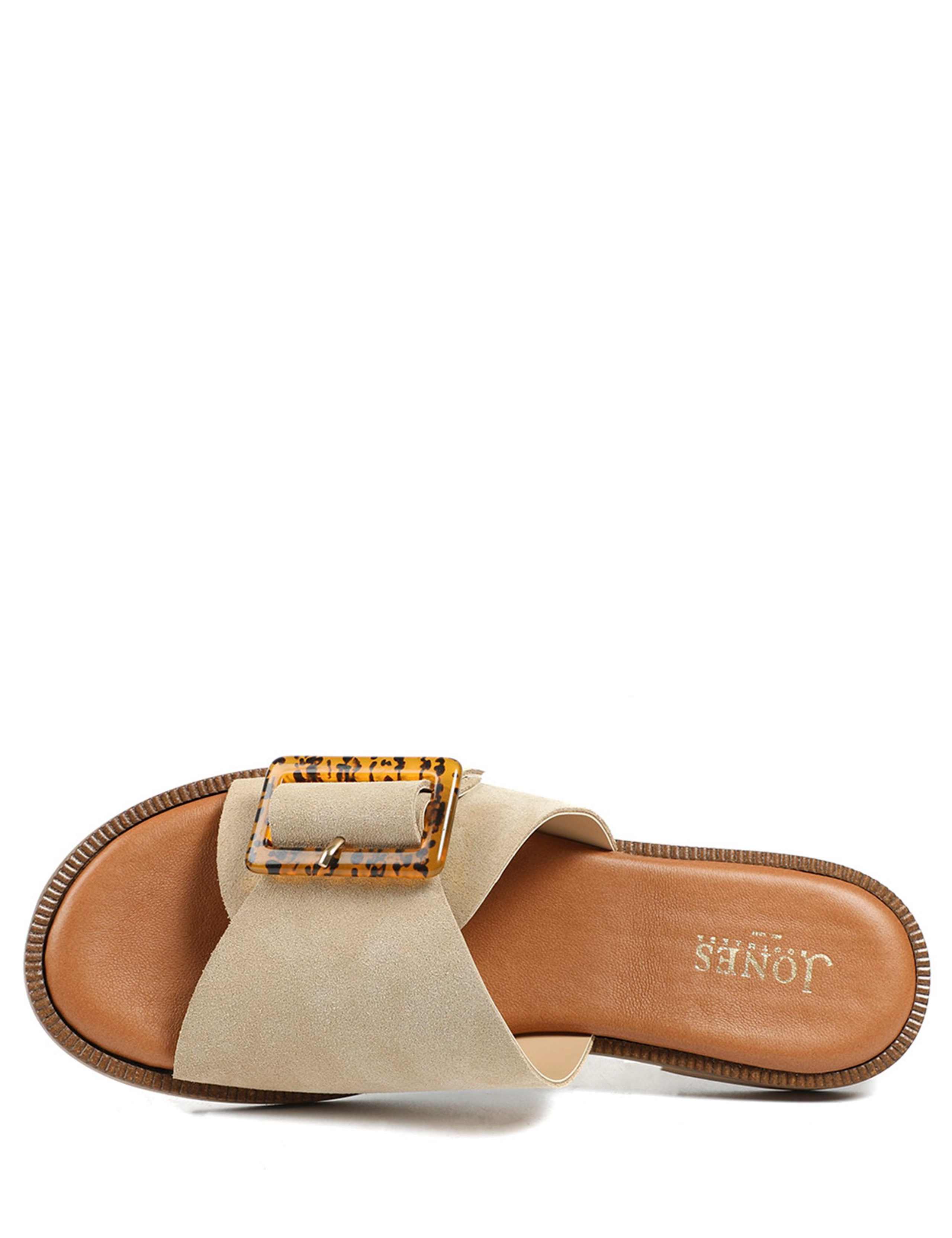 Suede Buckle Flat Mules 5 of 6