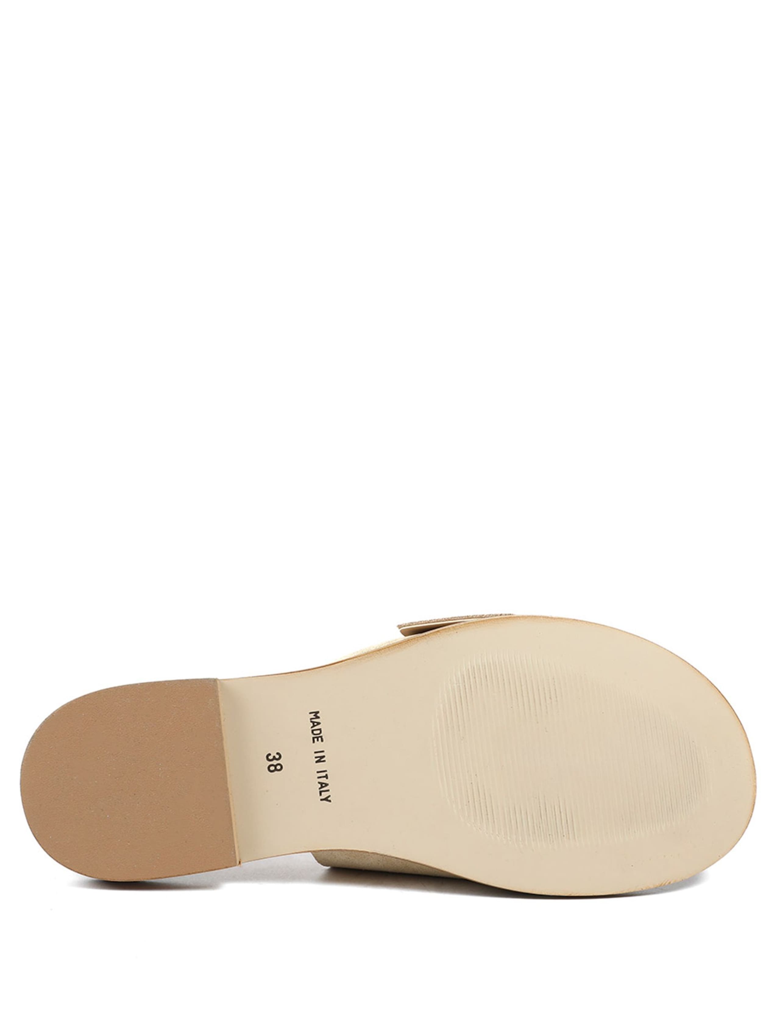 Suede Buckle Flat Mules 6 of 6