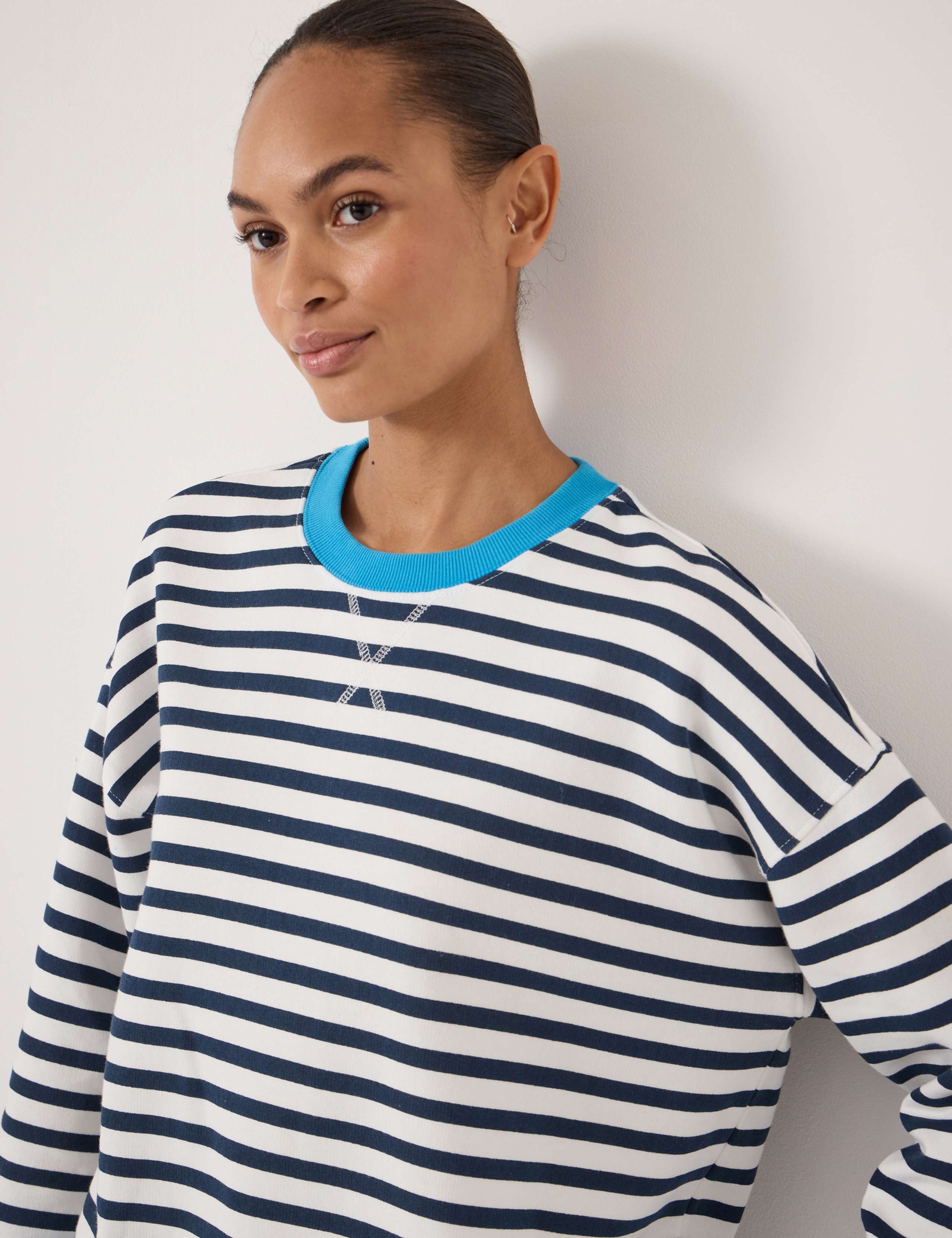 Pure Cotton Striped Sweatshirt 5 of 5